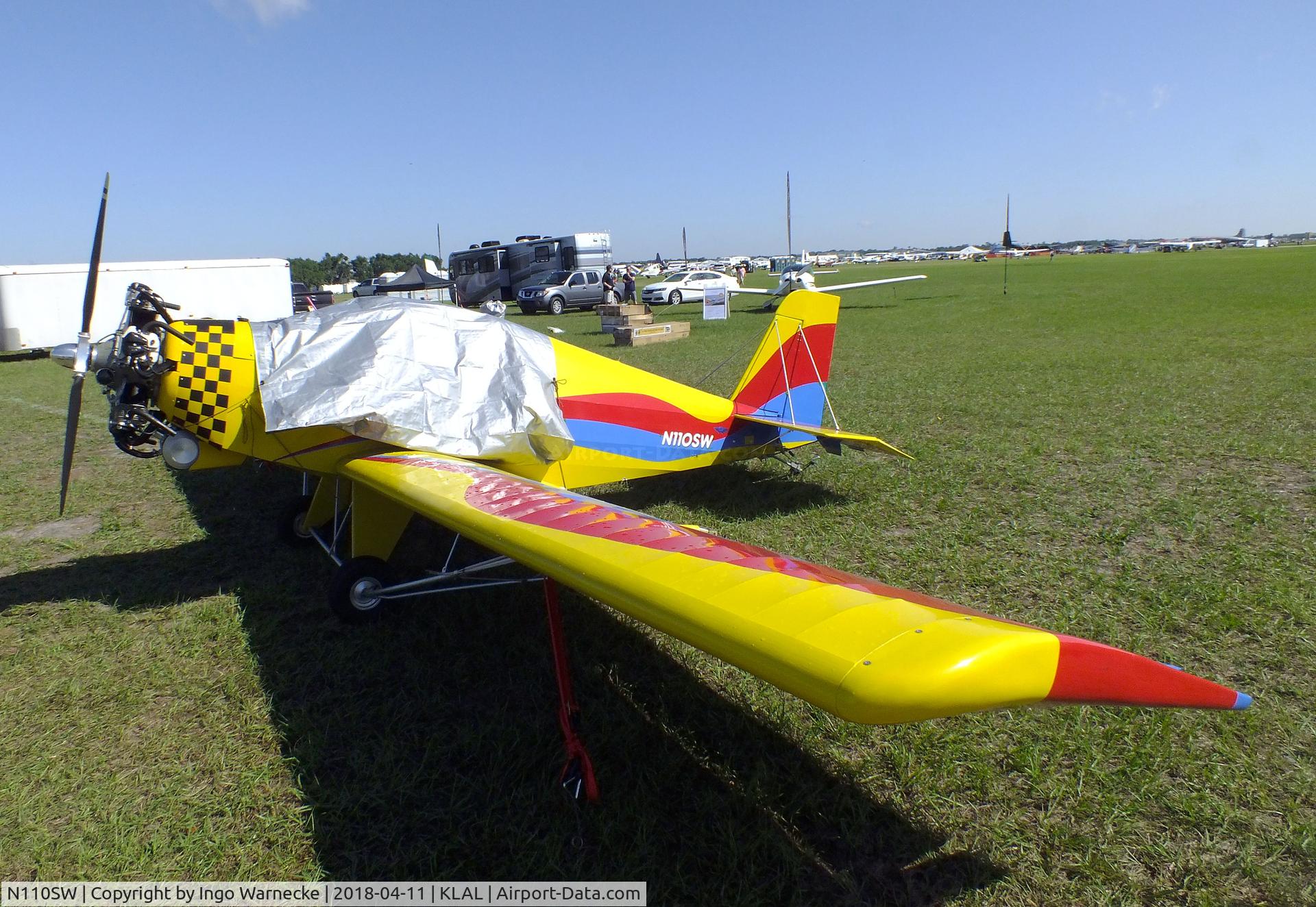 N110SW, 2001 Fisher Avenger V C/N SW001, Fisher Avenger V at 2018 Sun 'n Fun, Lakeland FL