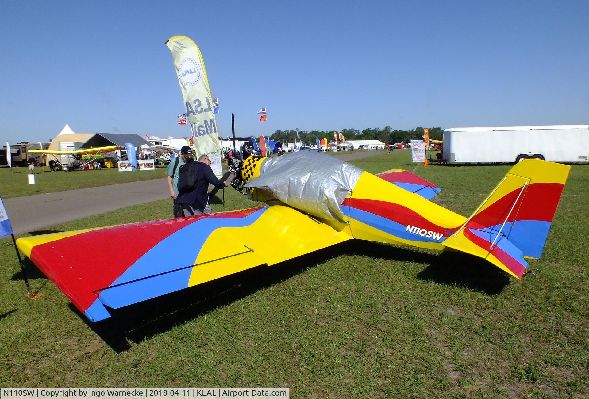 N110SW, 2001 Fisher Avenger V C/N SW001, Fisher Avenger V at 2018 Sun 'n Fun, Lakeland FL