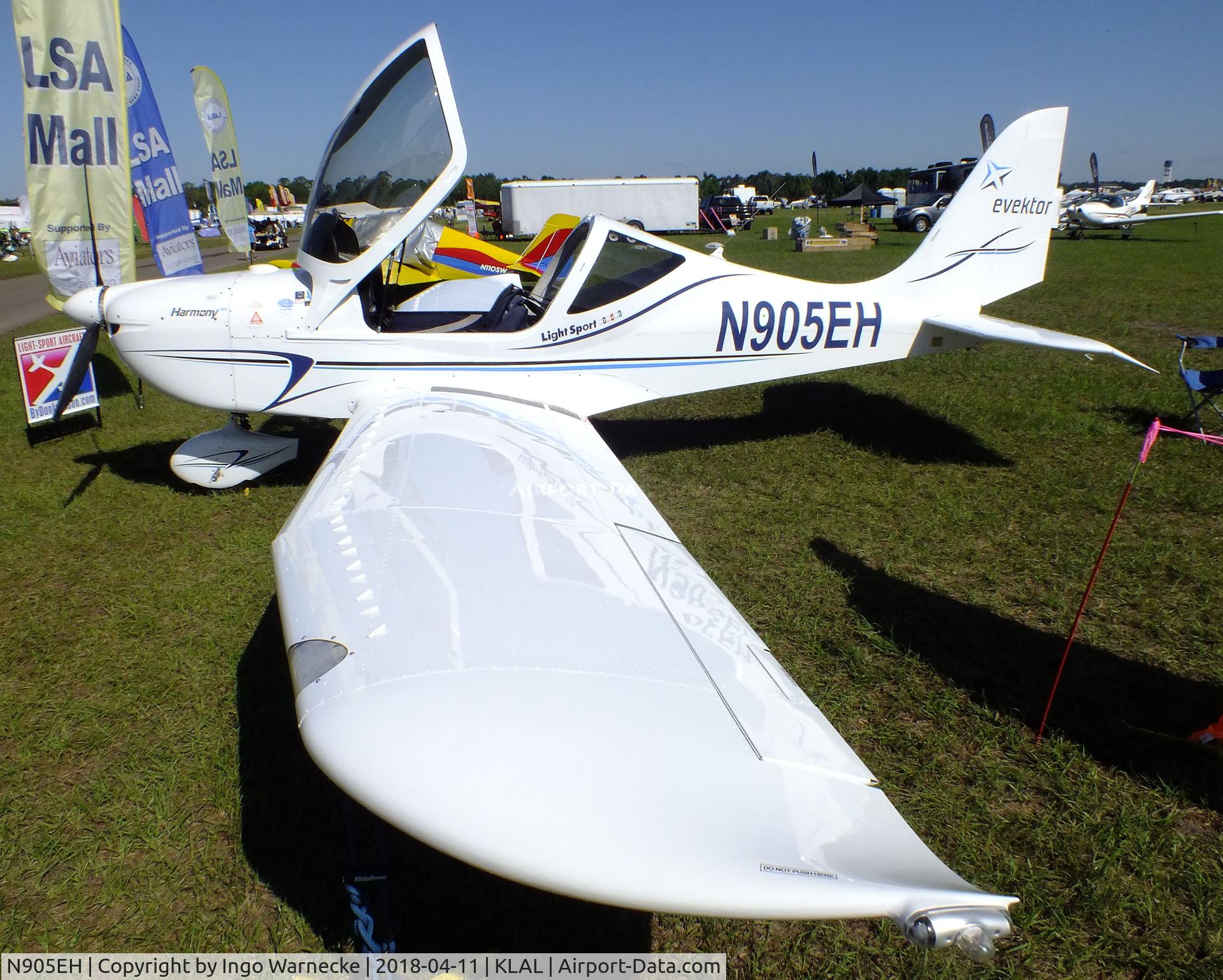 N905EH, Evektor-Aerotechnik Harmony LSA C/N 2011 1413, Evektor Harmony LSA at 2018 Sun 'n Fun, Lakeland FL