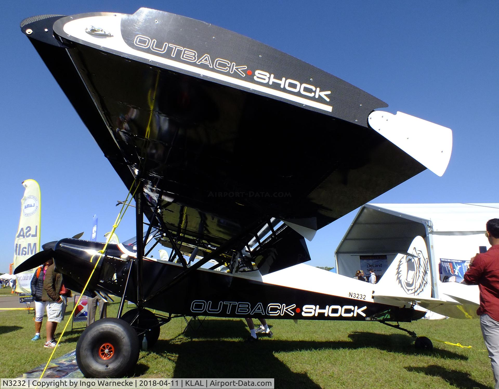 N3232, 2017 Zlin Savage Outback Shock C/N 330, Zlin Savage Outback Shock at 2018 Sun 'n Fun, Lakeland FL