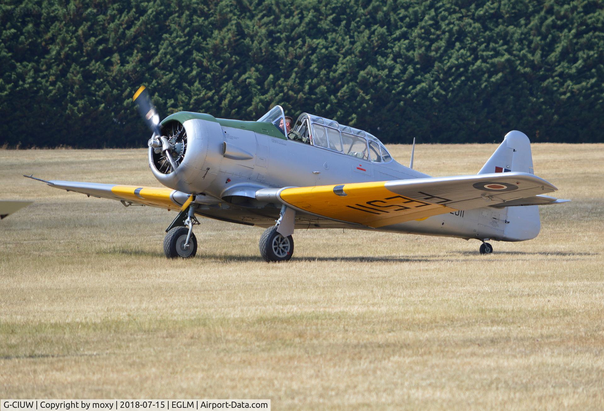 G-CIUW, 1942 Noorduyn AT-16 Harvard IIB C/N 14-245, Noorduyn AT-16 Harvard IIB at White Waltham. Ex SE-BII