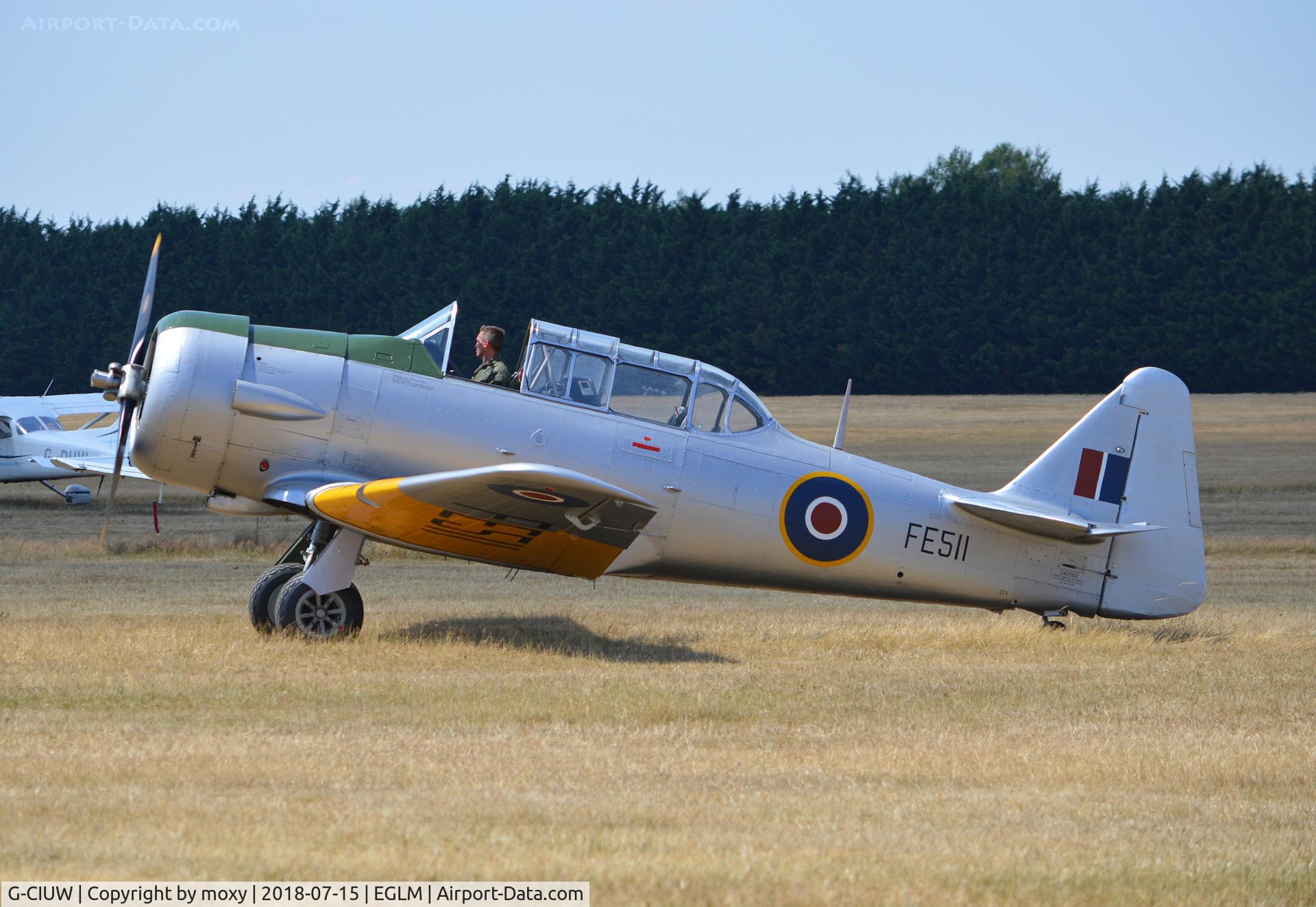 G-CIUW, 1942 Noorduyn AT-16 Harvard IIB C/N 14-245, Noorduyn AT-16 Harvard IIB at White Waltham. Ex SE-BII