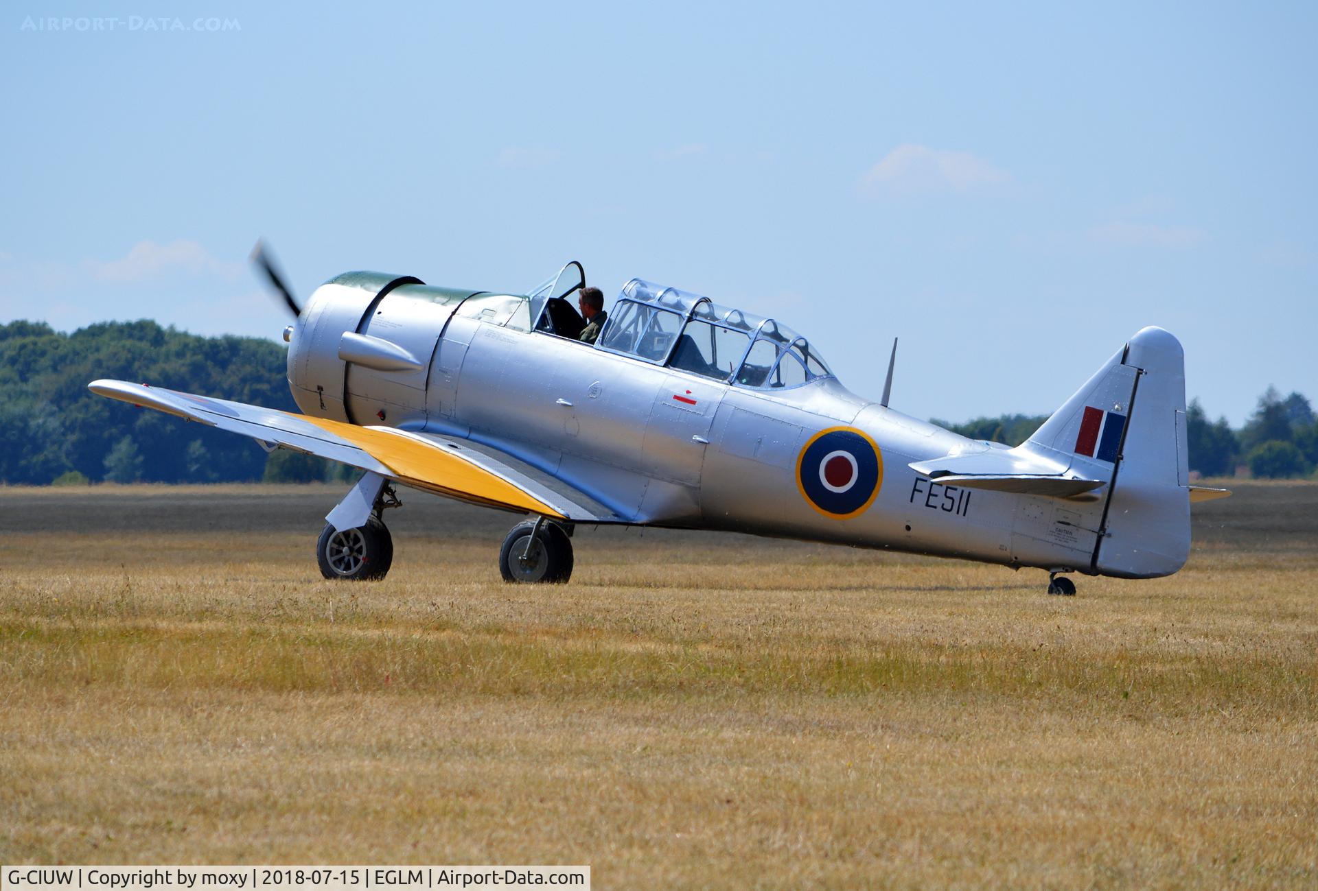 G-CIUW, 1942 Noorduyn AT-16 Harvard IIB C/N 14-245, Noorduyn AT-16 Harvard IIB at White Waltham. Ex SE-BII