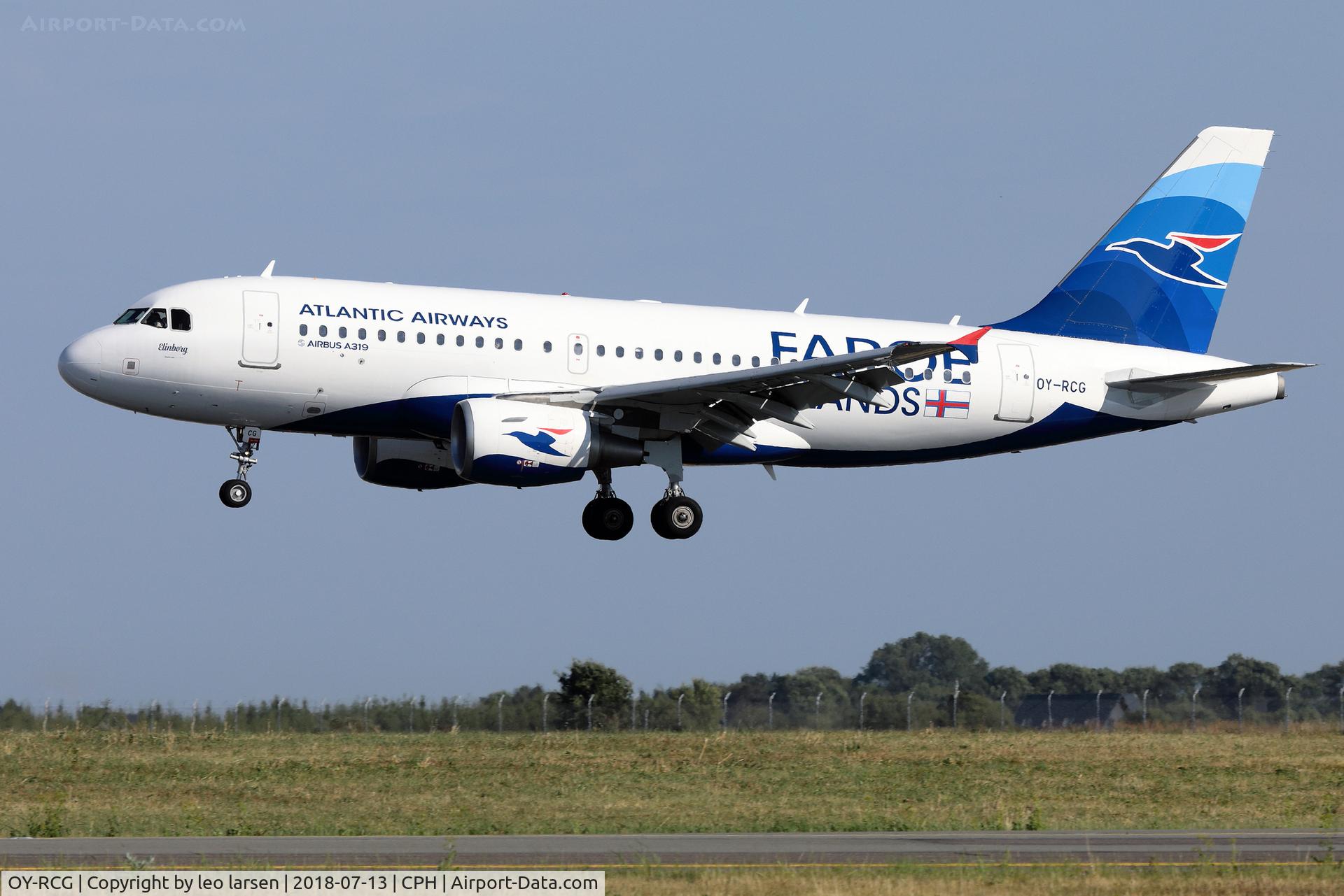 OY-RCG, 2012 Airbus A319-115 C/N 5079, Copenhagen 13.7.2018 L/D R-04L