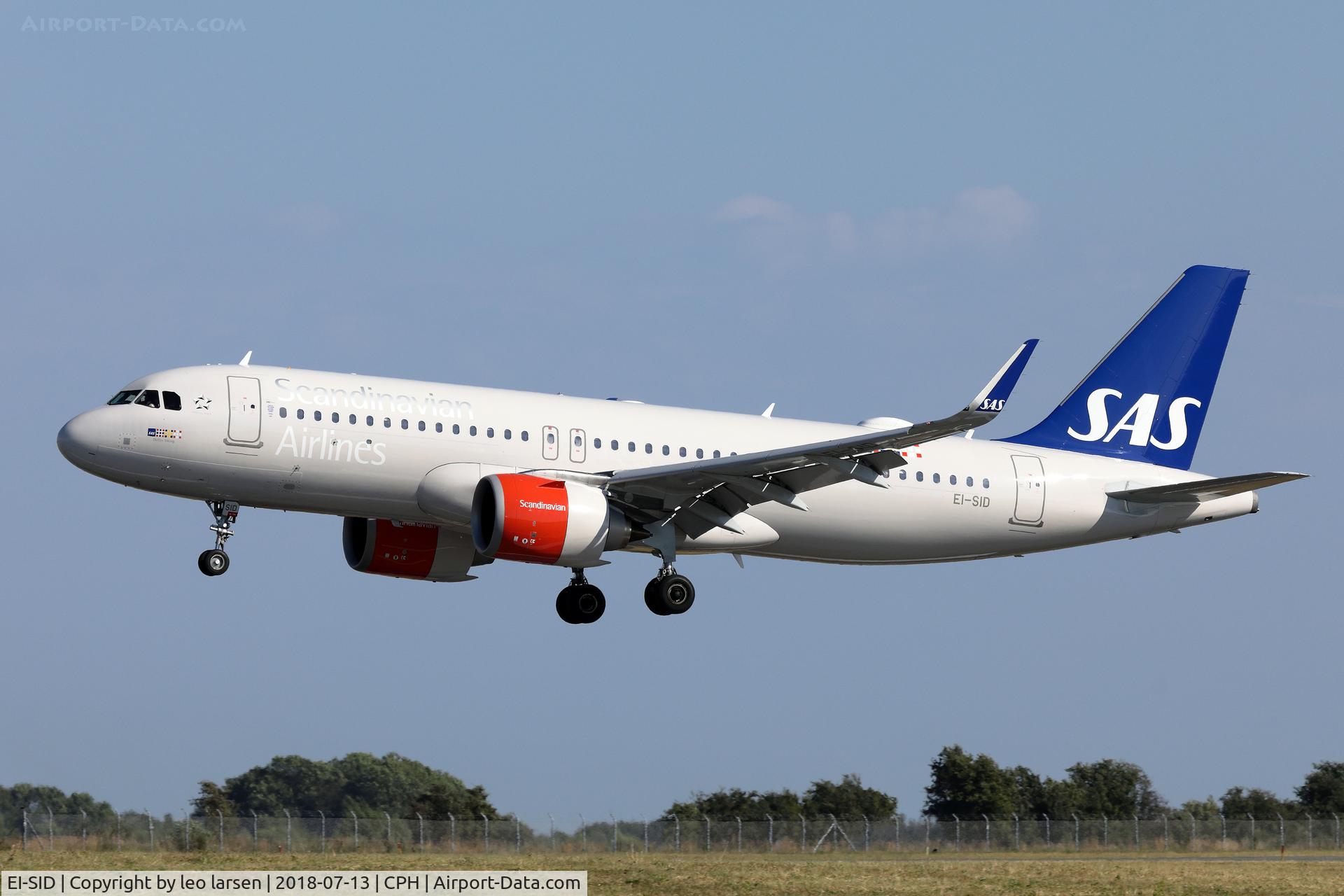 EI-SID, 2017 Airbus A320-251N C/N 8031, Copenhagen 13.7.2018 L/D R-04L