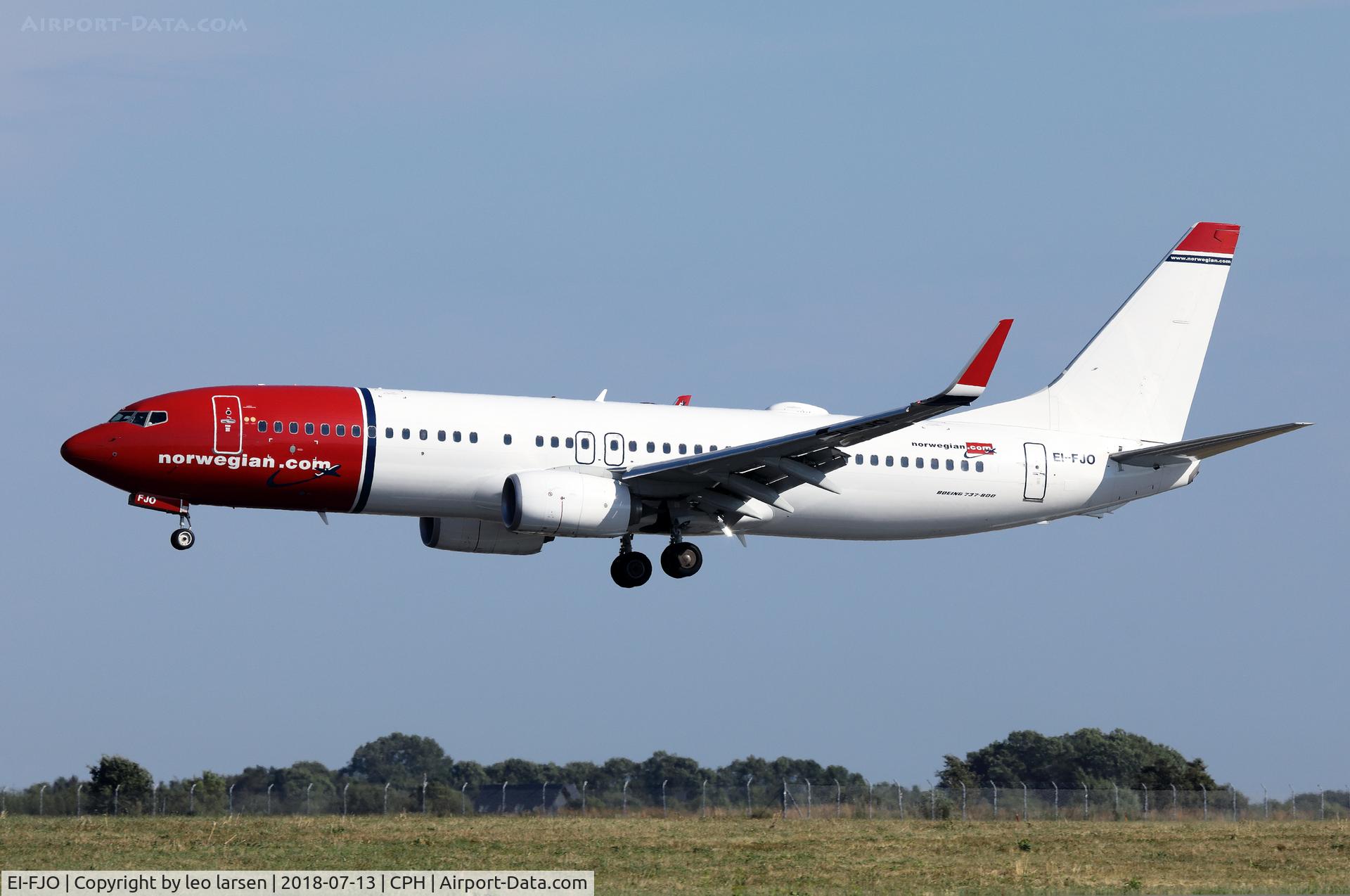 EI-FJO, 2016 Boeing 737-8JP C/N 42076, Copenhagen 13.7.2018 L/D R-04L