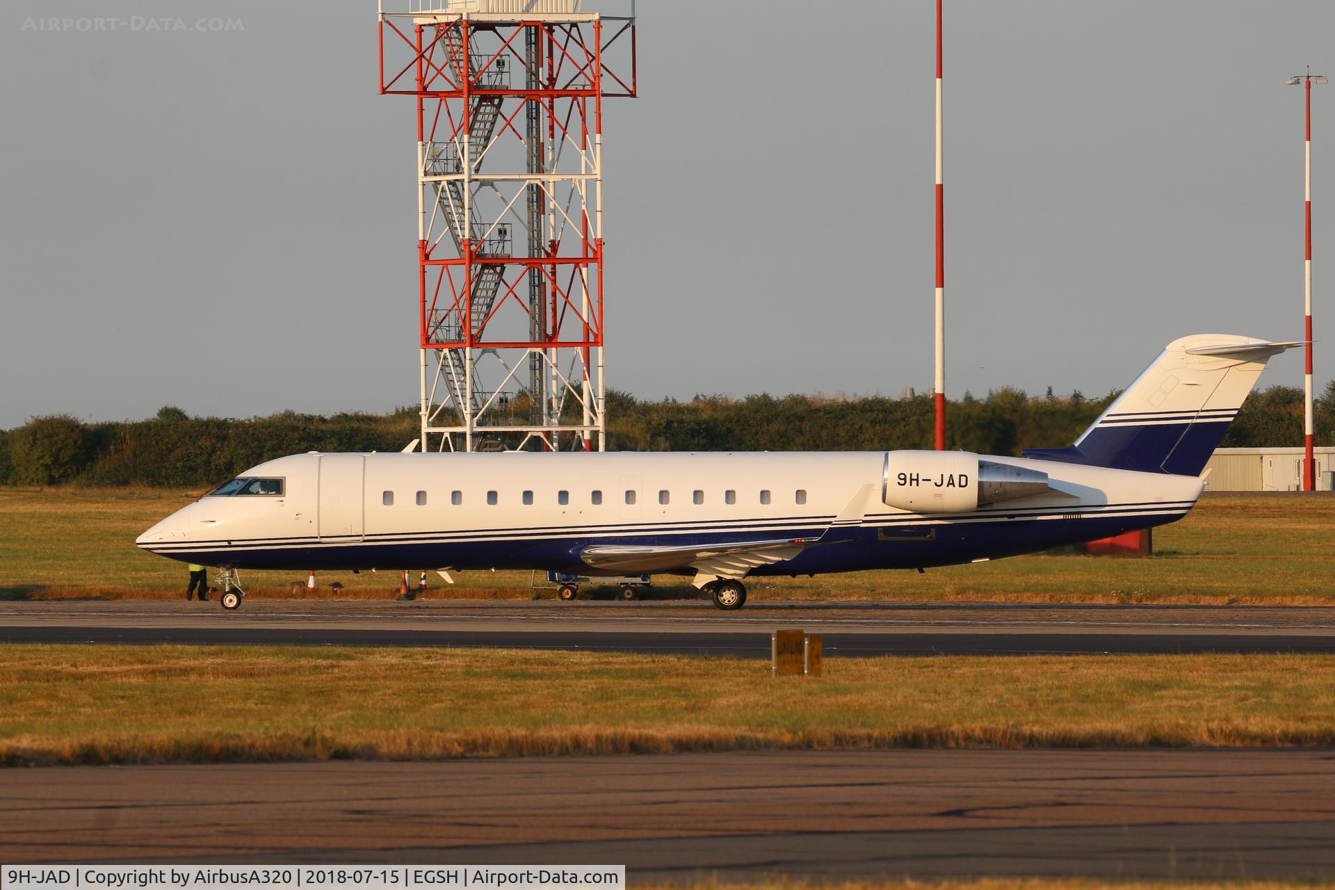9H-JAD, 2005 Bombardier Challenger 850 (CL-600-2B19) C/N 8060, Parked stand 7