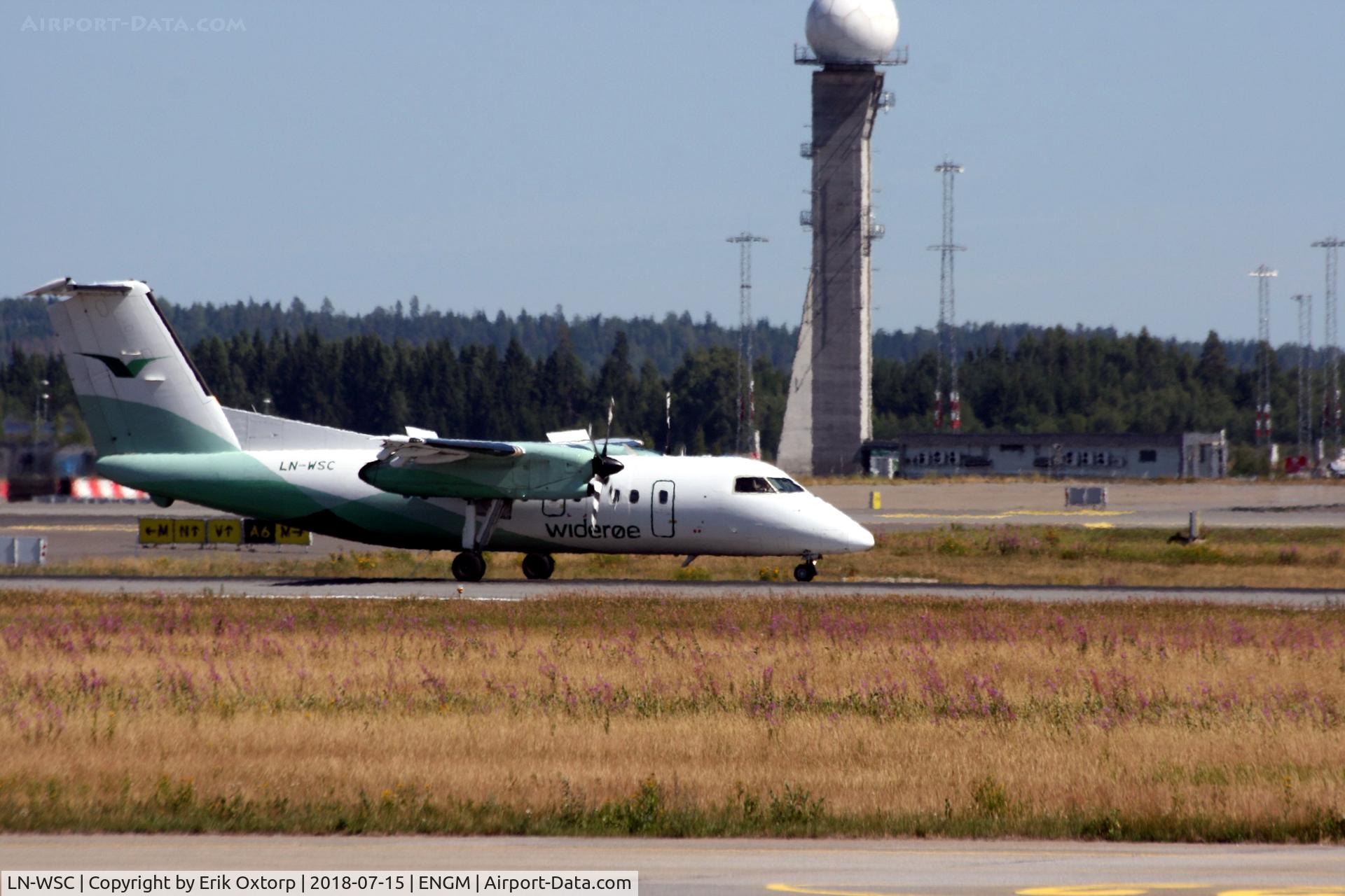 LN-WSC, 1996 De Havilland Canada DHC-8-202 Dash 8 C/N 441, LN-WSC in OSL