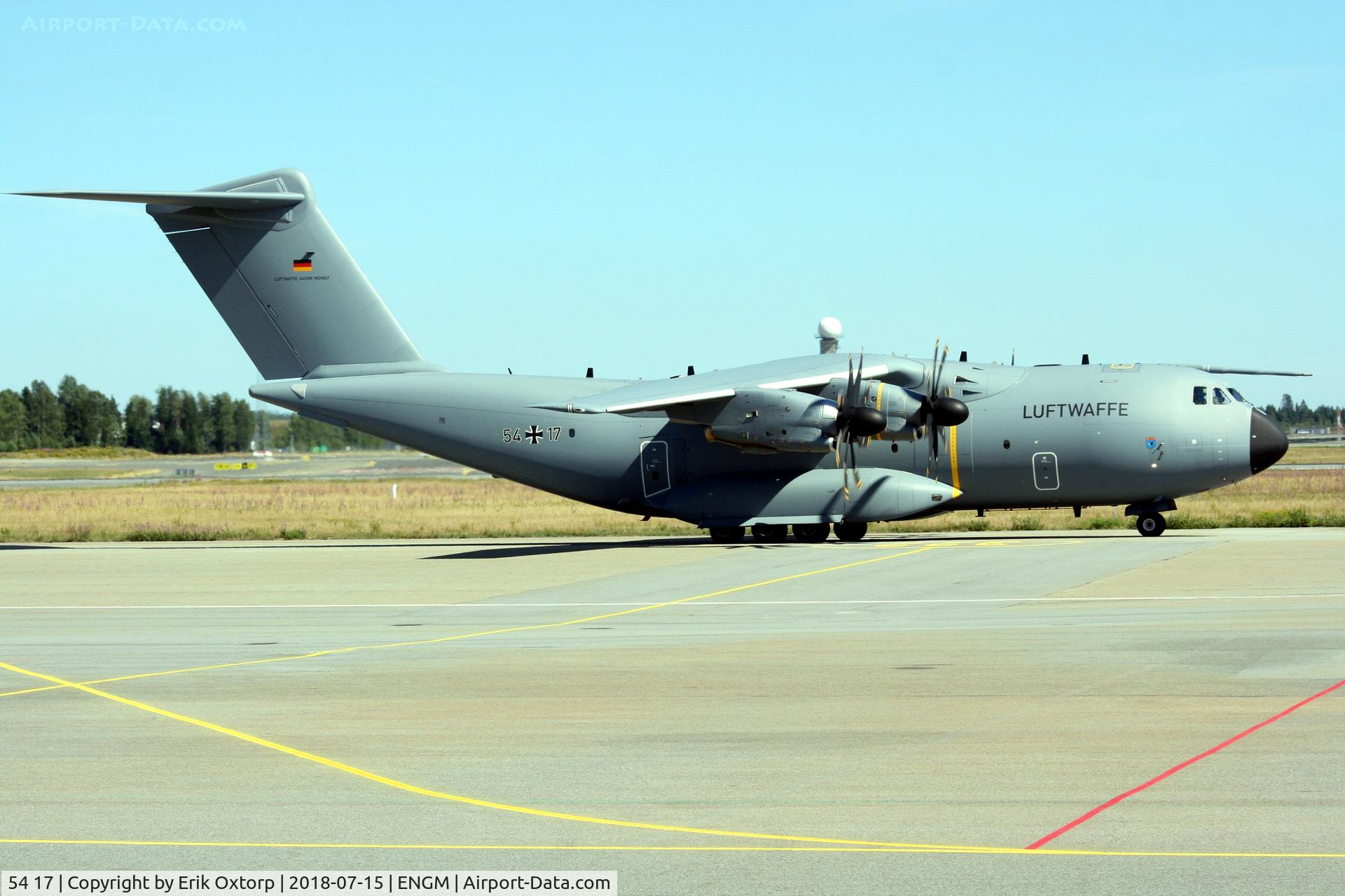 54 17, 2017 Airbus A400M-180 Atlas C/N 067, 54 17 in OSL