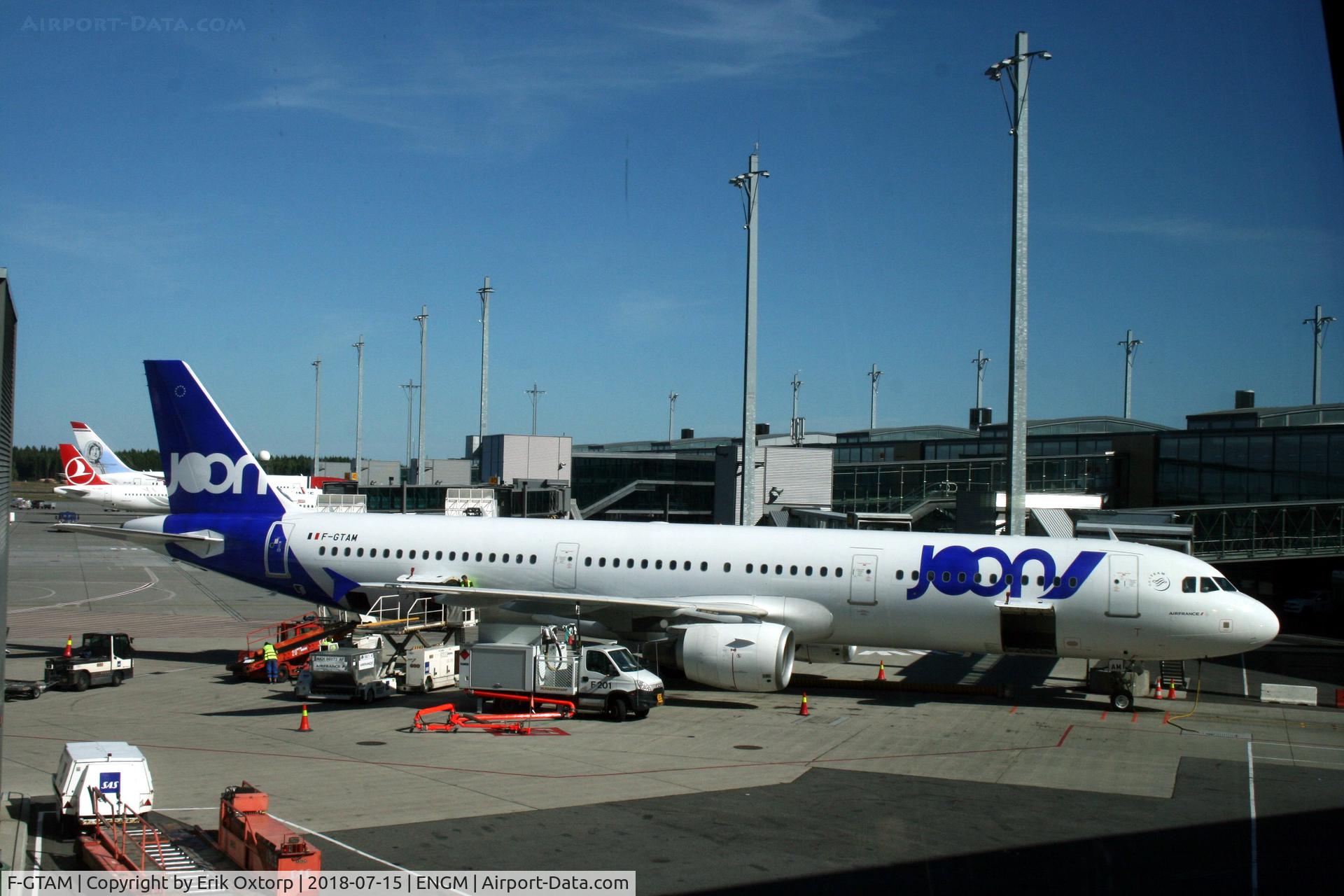 F-GTAM, 2002 Airbus A321-211 C/N 1859, F-GTAM in OSL