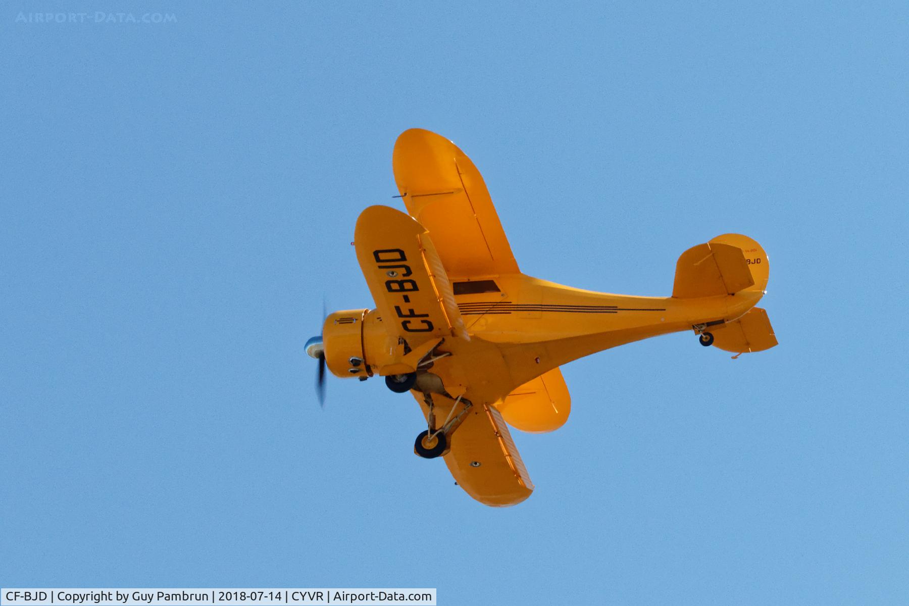 CF-BJD, 1938 Beech D17S Staggerwing C/N 201, Landing on 26L