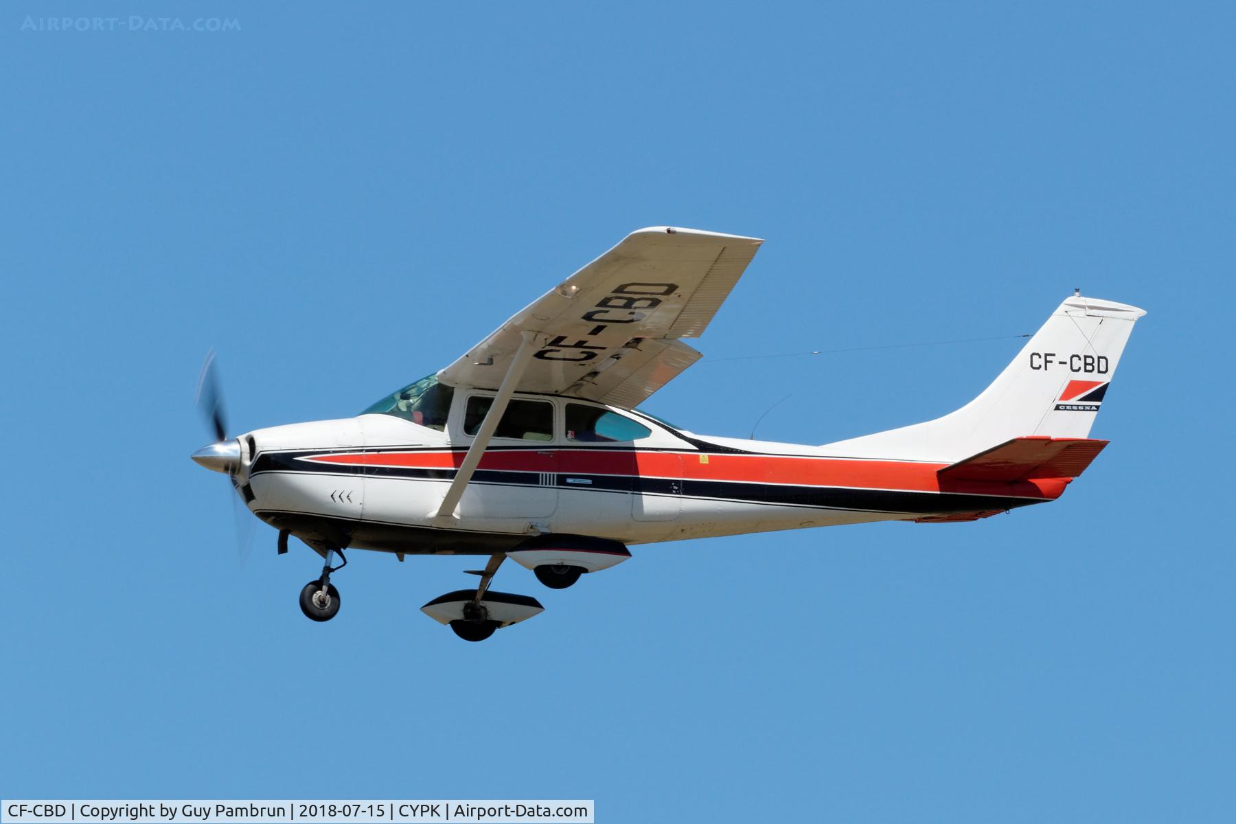 CF-CBD, 1967 Cessna 182K Skylane C/N 18258362, Landing