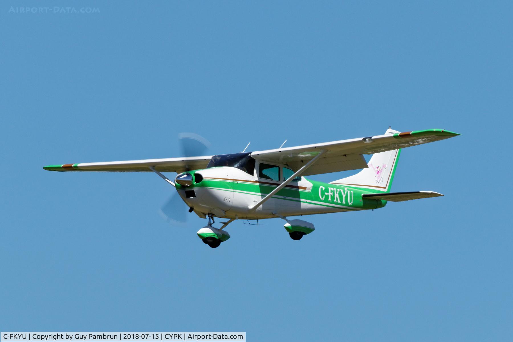 C-FKYU, 1967 Cessna 182K Skylane C/N 18258325, Landing