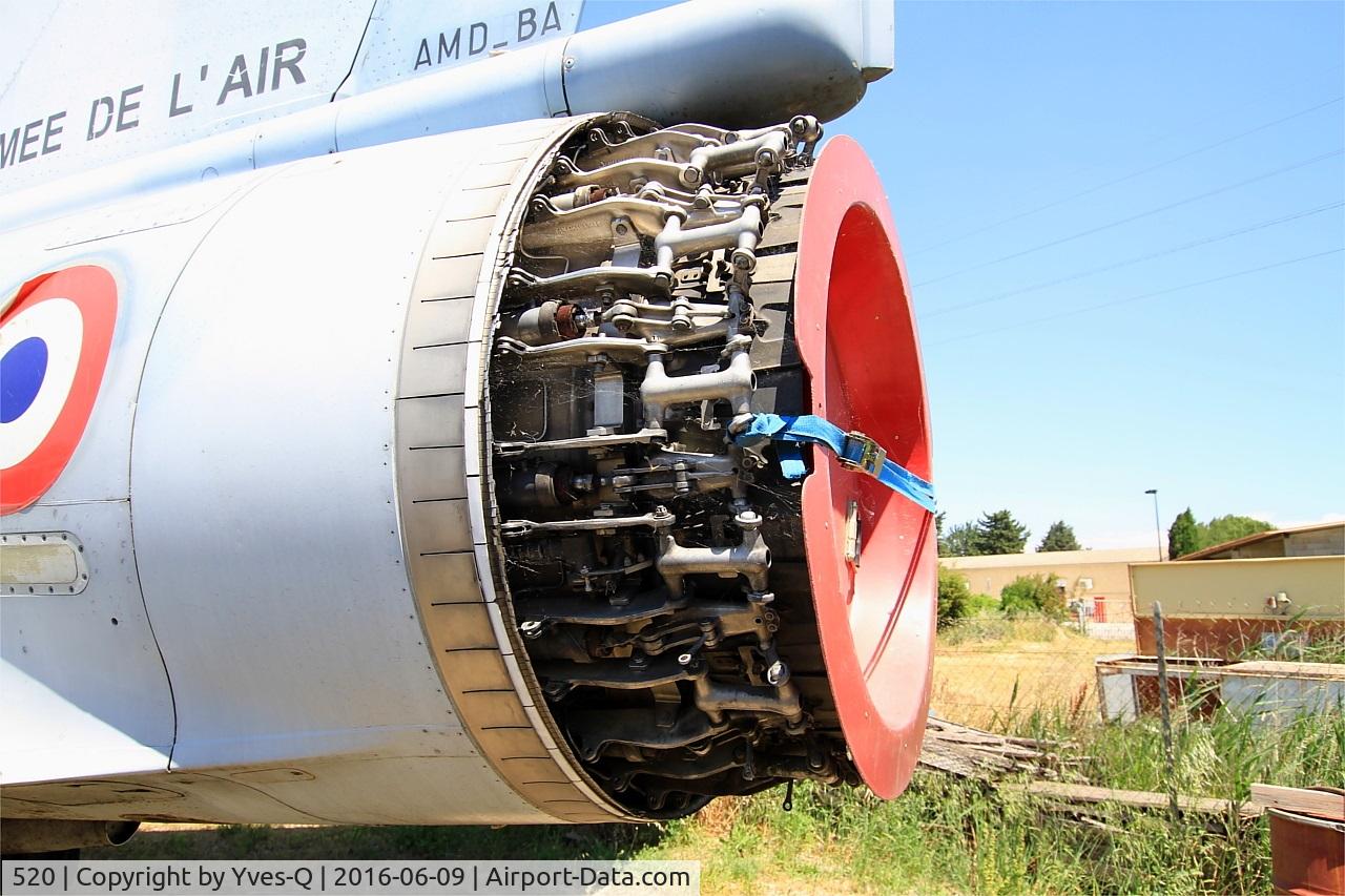 520, Dassault Mirage 2000B C/N 247, Dassault Mirage 2000 B, Nozzle close up view, Les Amis de la 5ème Escadre Museum, Orange