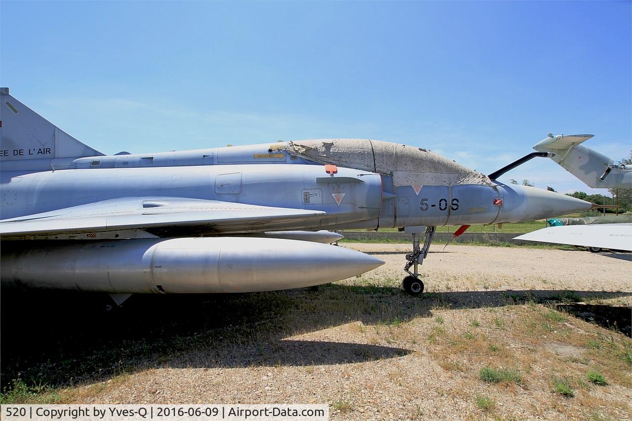 520, Dassault Mirage 2000B C/N 247, Dassault Mirage 2000 B, preserved at Les Amis de la 5ème Escadre Museum, Orange