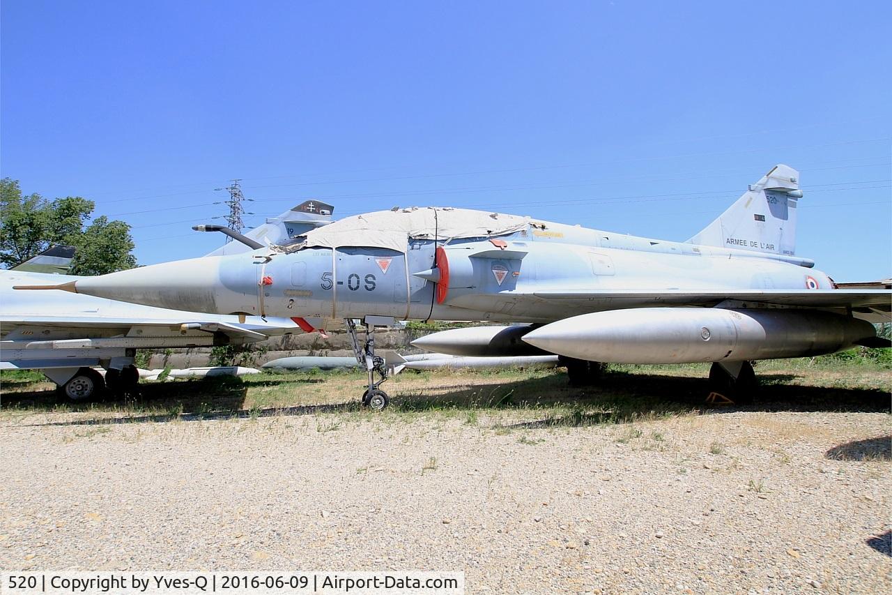520, Dassault Mirage 2000B C/N 247, Dassault Mirage 2000 B, preserved at Les Amis de la 5ème Escadre Museum, Orange