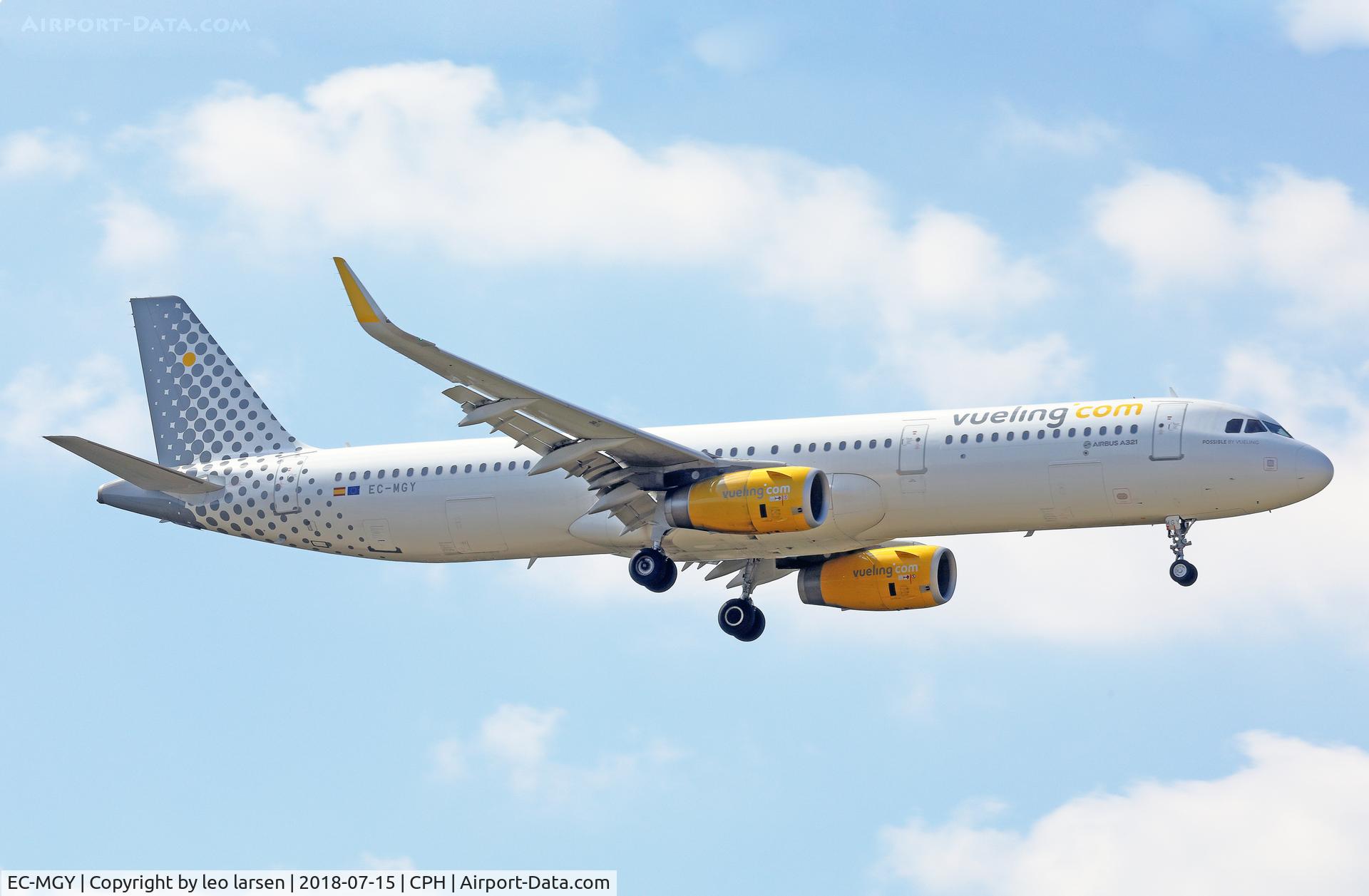 EC-MGY, 2015 Airbus A321-231 C/N 6638, Copenhagen 15.7.2018 L/D R-04L