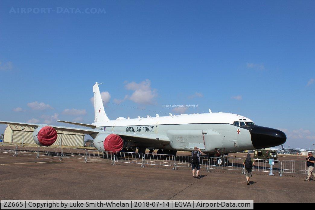 ZZ665, 1964 Boeing RC-135W Rivet Joint C/N RJ19/18778, At RIAT 2018