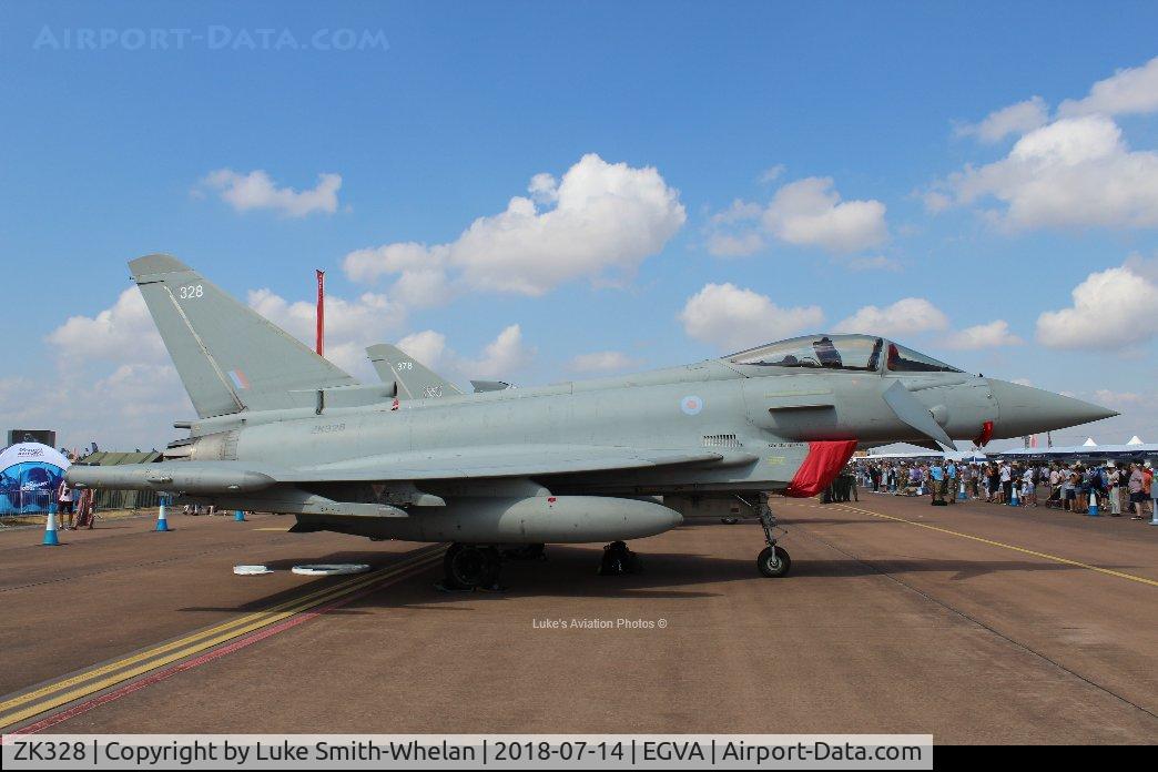 ZK328, 2011 Eurofighter EF-2000 Typhoon FGR4 C/N BS089/339, At RIAT 2018