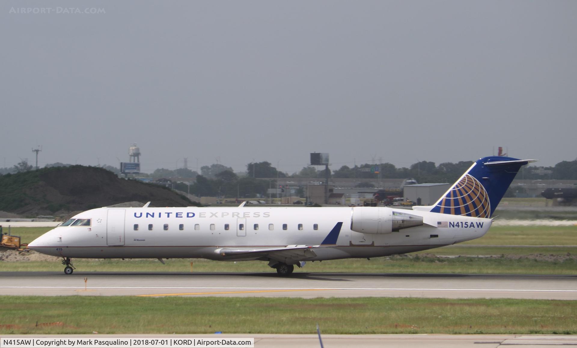 N415AW, 2001 Bombardier CRJ-200LR (CL-600-2B19) C/N 7593, CL-600-2B19