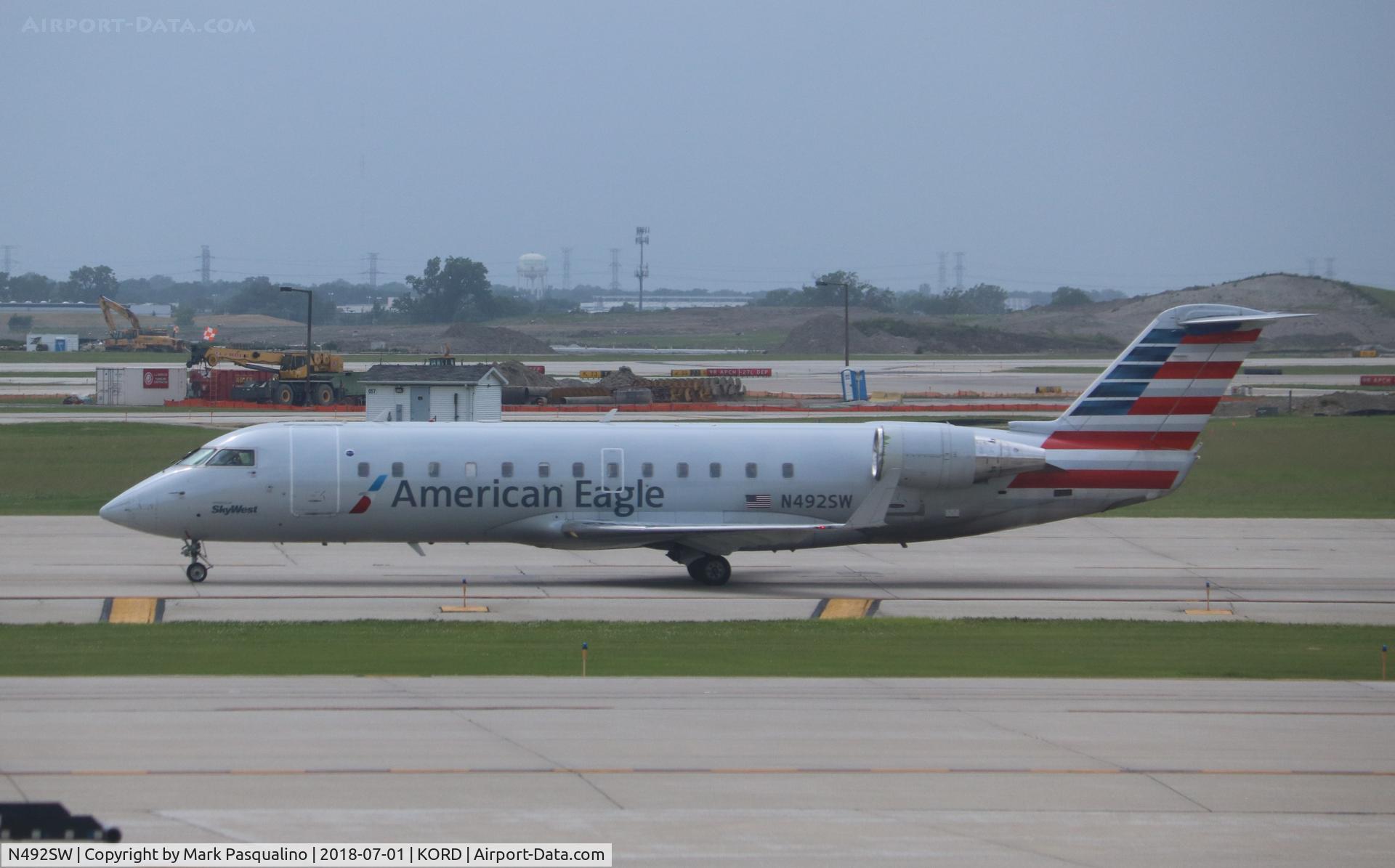 N492SW, 1997 Canadair CRJ-100ER (CL-600-2B19) C/N 7168, CL-600-2B19