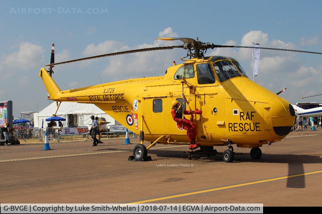 G-BVGE, 1955 Westland Whirlwind HAR.10 C/N WA100, At RIAT 2018