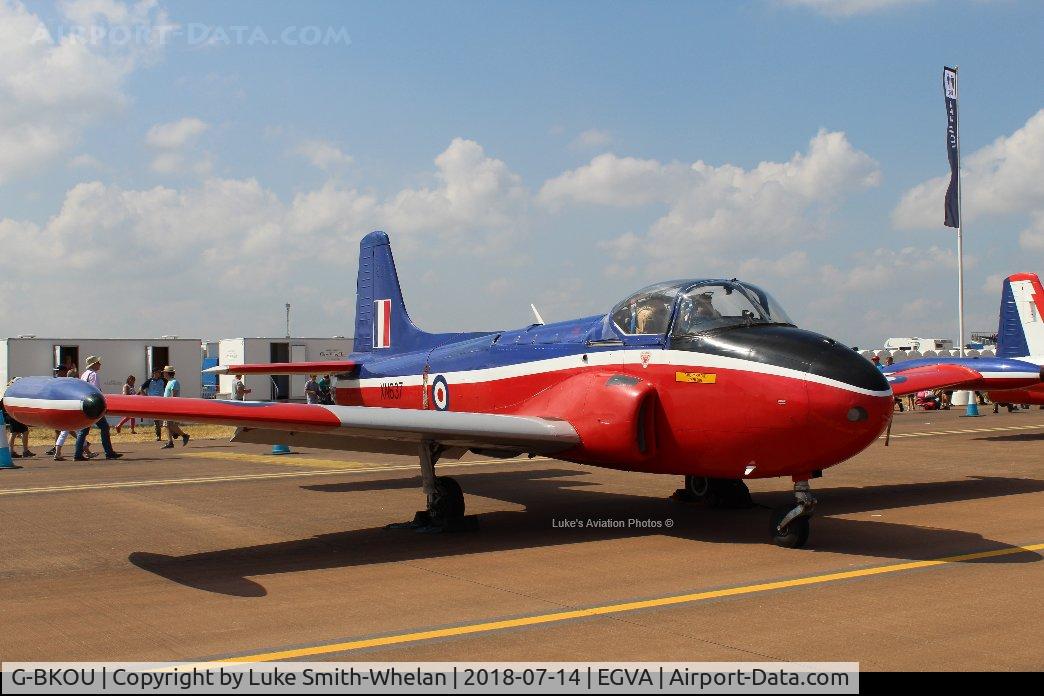 G-BKOU, 1961 Hunting P-84 Jet Provost T.3 C/N PAC/W/13901, At RIAT 2018