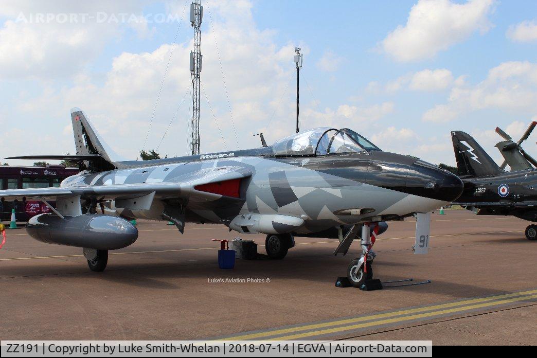 ZZ191, 1959 Hawker Hunter F.58 C/N 41H-697425, At RIAT 2018