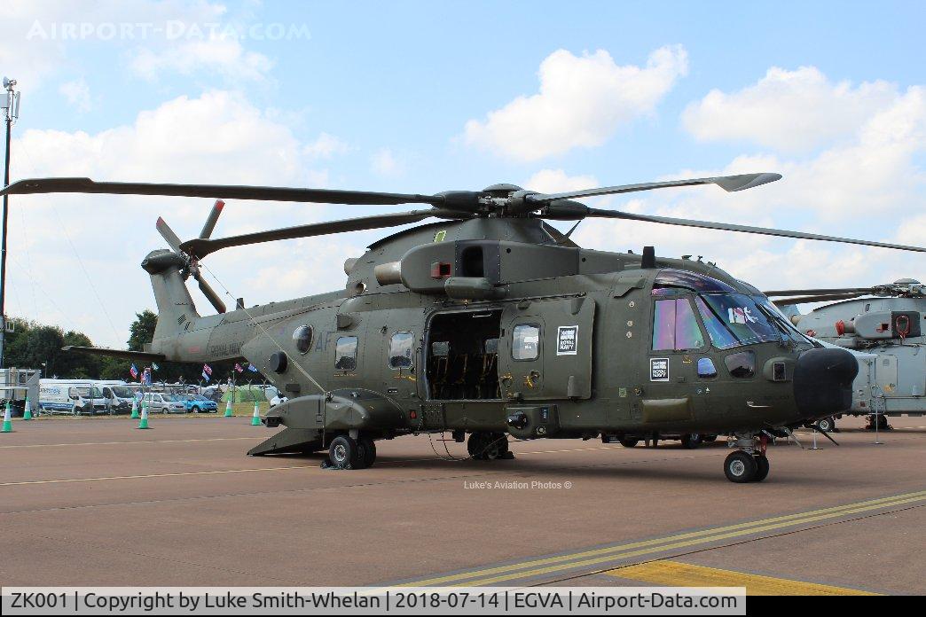 ZK001, 2006 AgustaWestland EH-101 Merlin HC.3A C/N 50160/512011/DEN11, At RIAT 2018