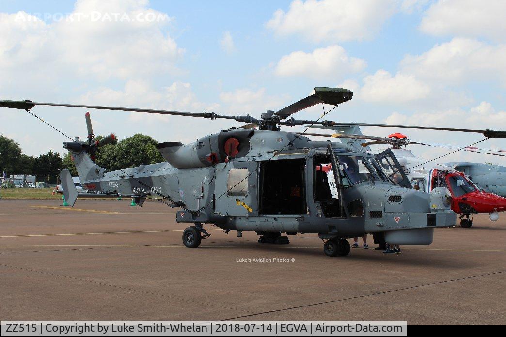 ZZ515, 2014 AgustaWestland AW-159 Wildcat HMA.2 C/N 520, At RIAT 2018