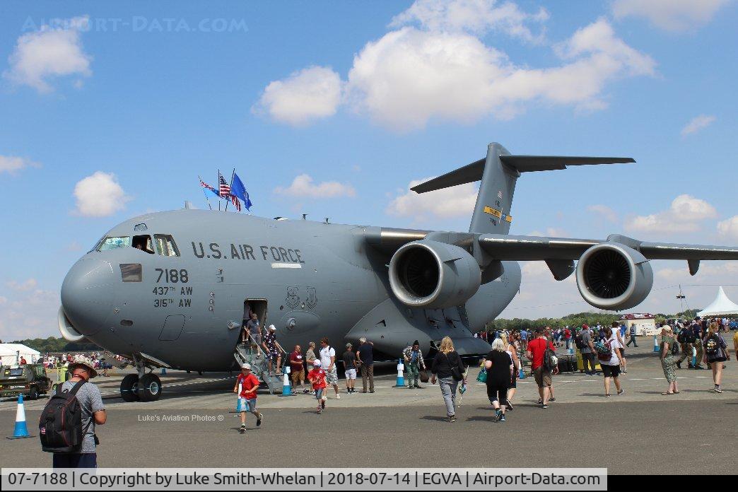 07-7188, 2007 Boeing C-17A Globemaster III C/N P-188, From RIAT 2018