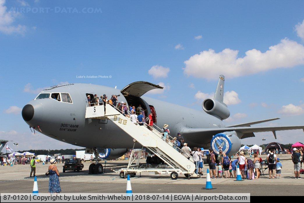 87-0120, 1987 McDonnell Douglas KC-10A Extender C/N 48306, From RIAT 2018