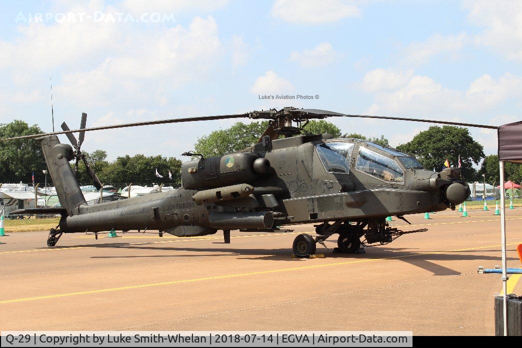 Q-29, Boeing AH-64D Longbow Apache C/N DN029, From RIAT 2018