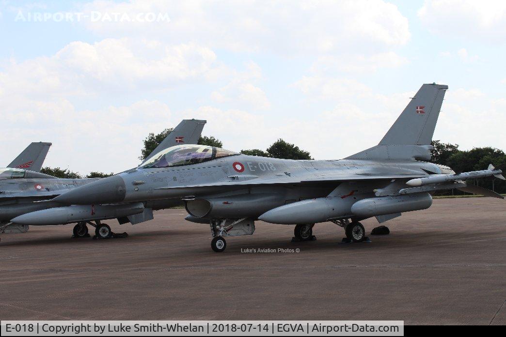 E-018, 1988 Fokker F-16AM Fighting Falcon C/N 6F-54, From RIAT 2018