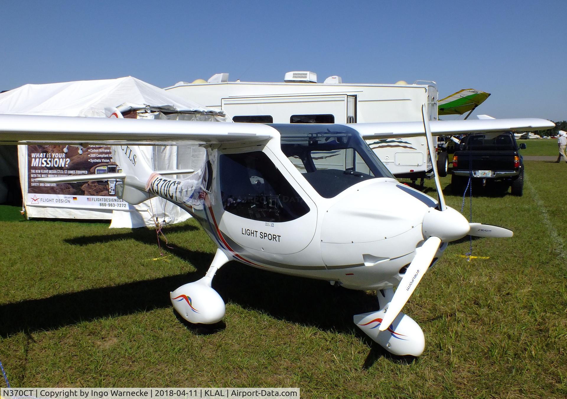 N370CT, 2016 Flight Design CTLS C/N F-16-01-52, Flight Design CTLSi at 2018 Sun 'n Fun, Lakeland FL