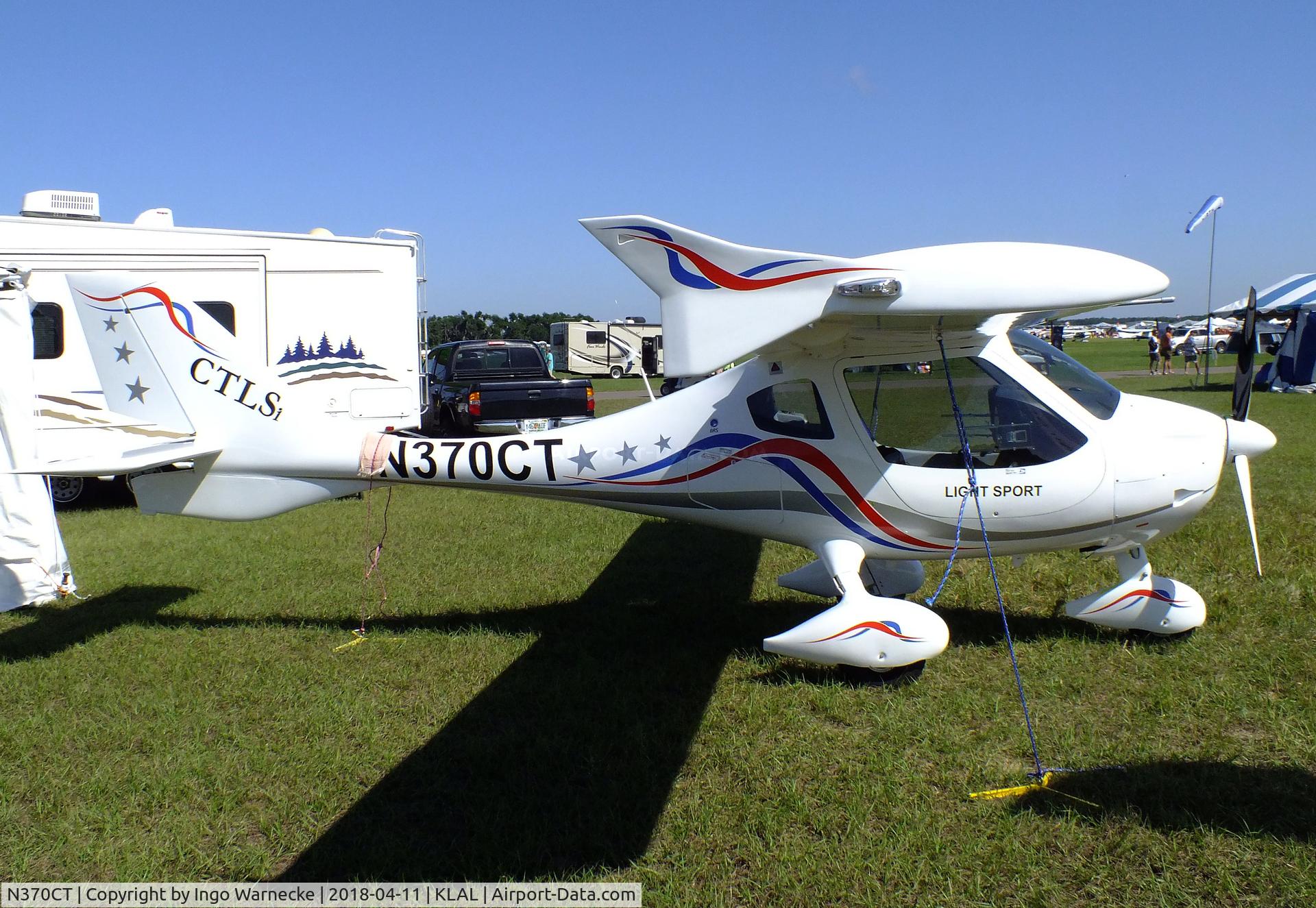 N370CT, 2016 Flight Design CTLS C/N F-16-01-52, Flight Design CTLSi at 2018 Sun 'n Fun, Lakeland FL