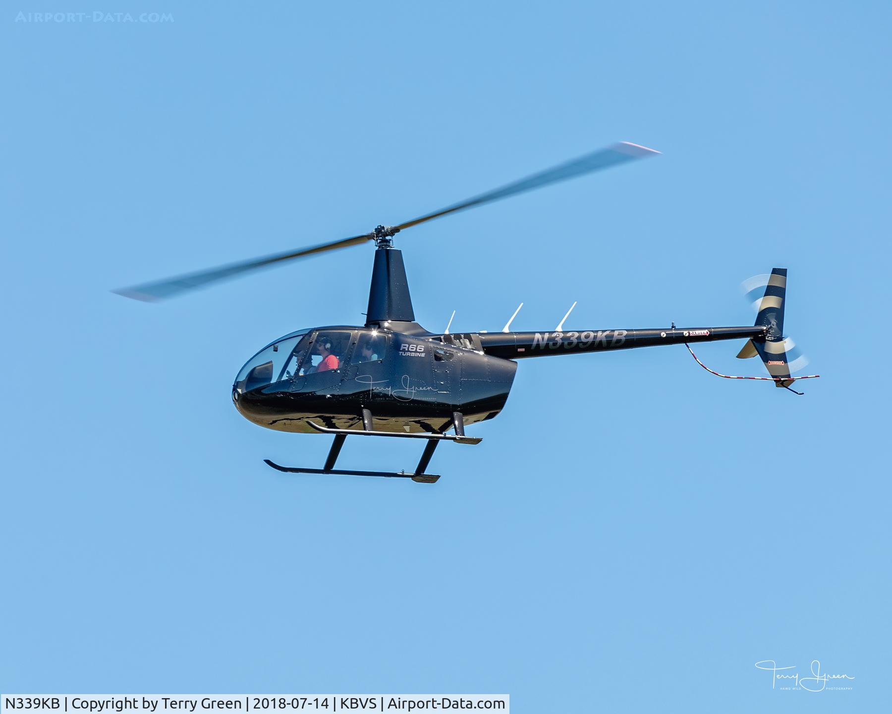 N339KB, 2014 Robinson R66 C/N 0531, KBVS