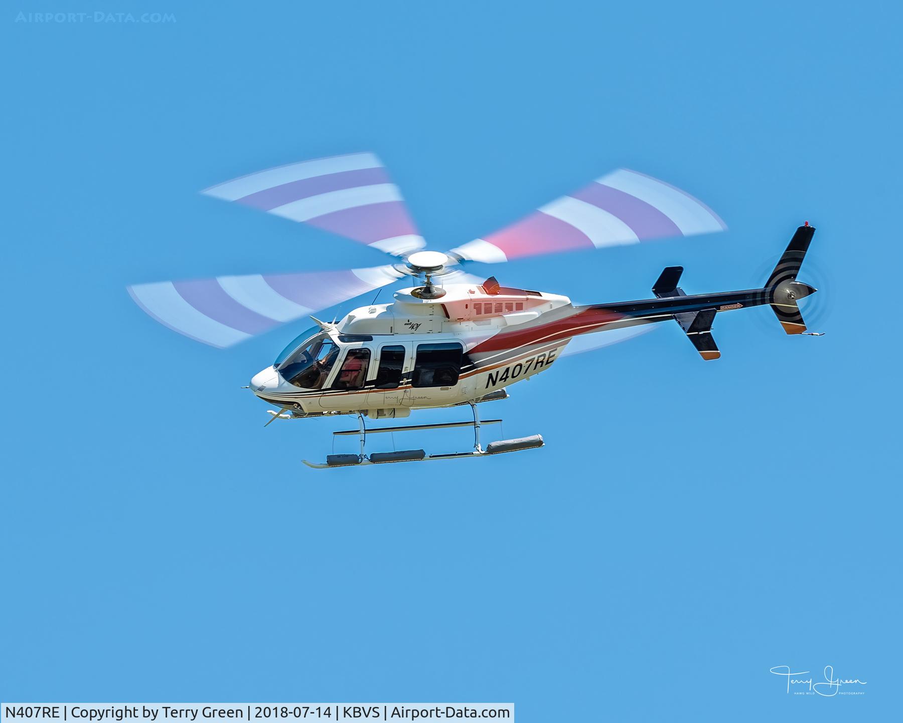N407RE, 2009 Bell 407 C/N 53930, KBVS