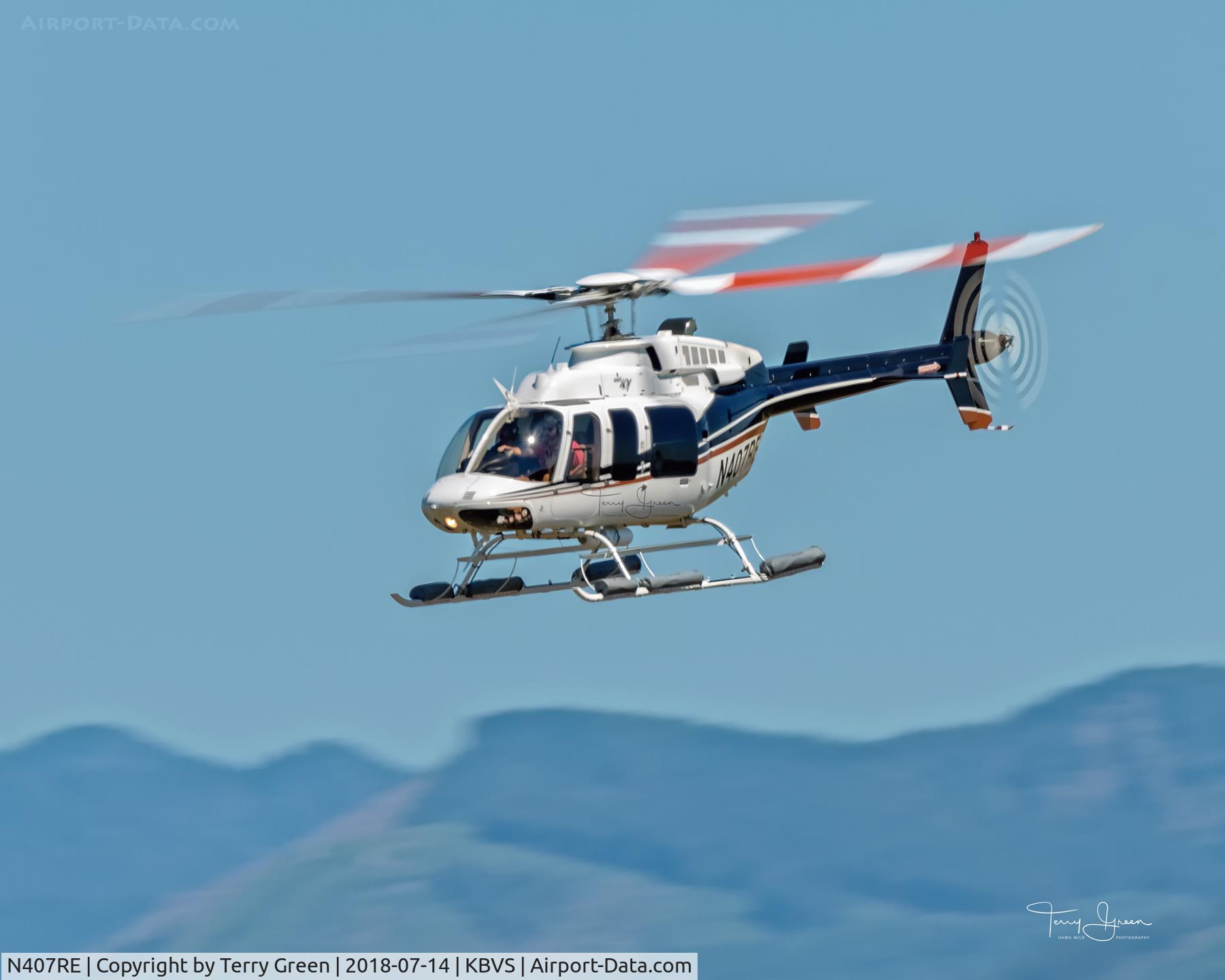 N407RE, 2009 Bell 407 C/N 53930, KBVS