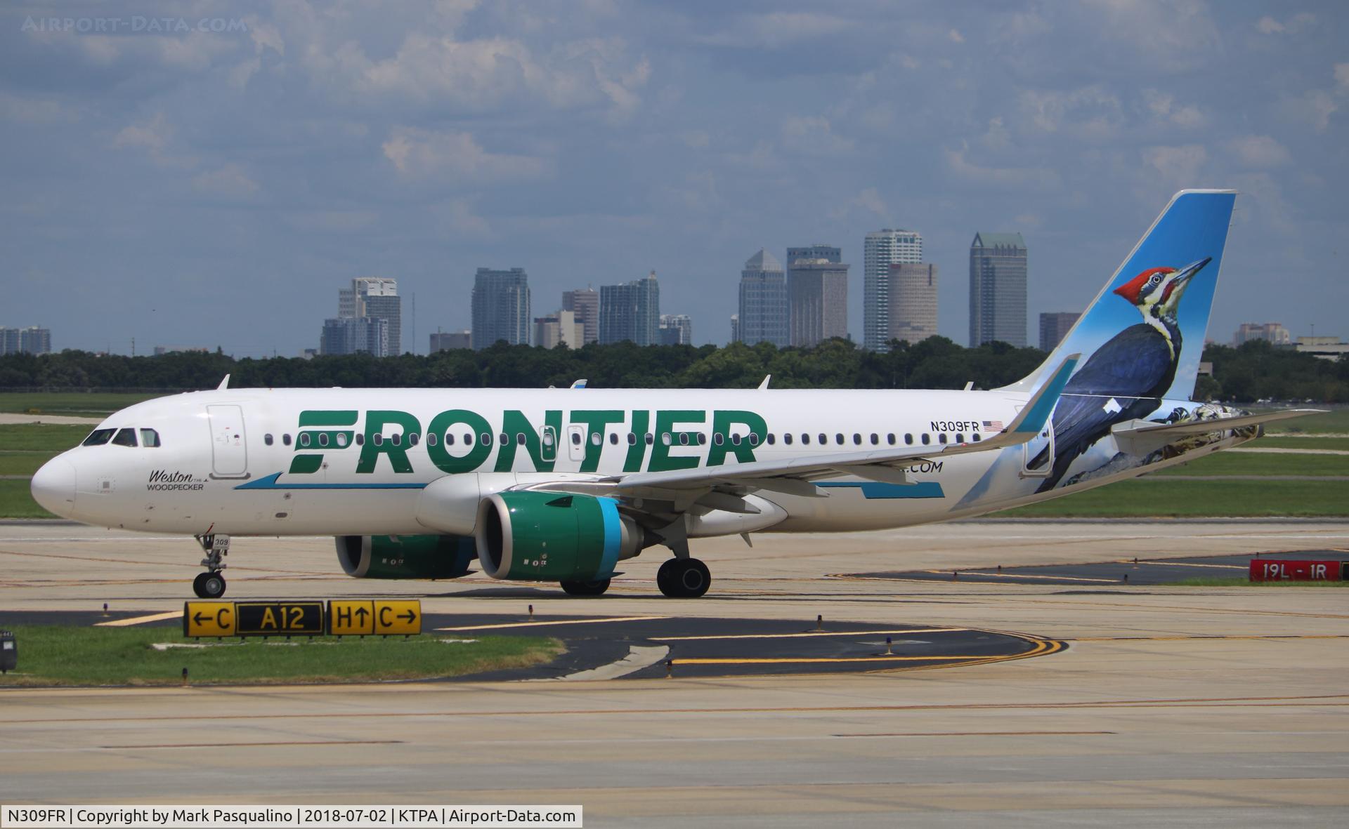 N309FR, 2017 Airbus A320-251N C/N 7555, Airbus A320-251N