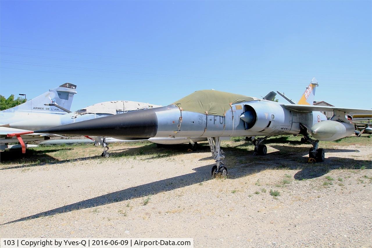 103, Dassault Mirage F.1C C/N 103, Dassault Mirage F.1C, preserved at les amis de la 5ème escadre Museum, Orange