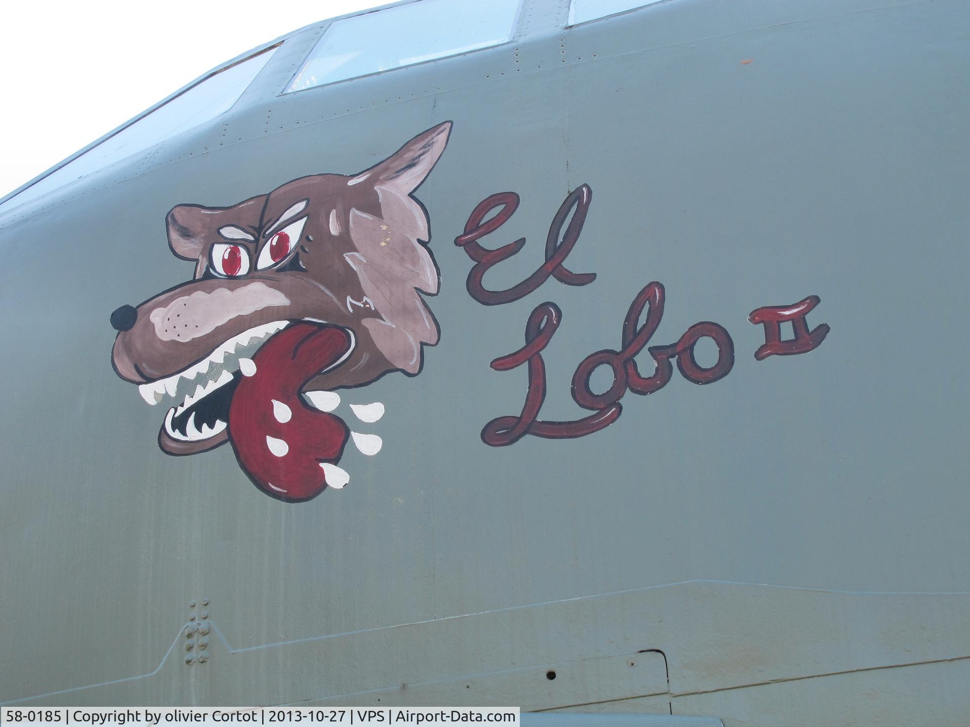 58-0185, 1958 Boeing B-52G Stratofortress C/N 464253, the nose art