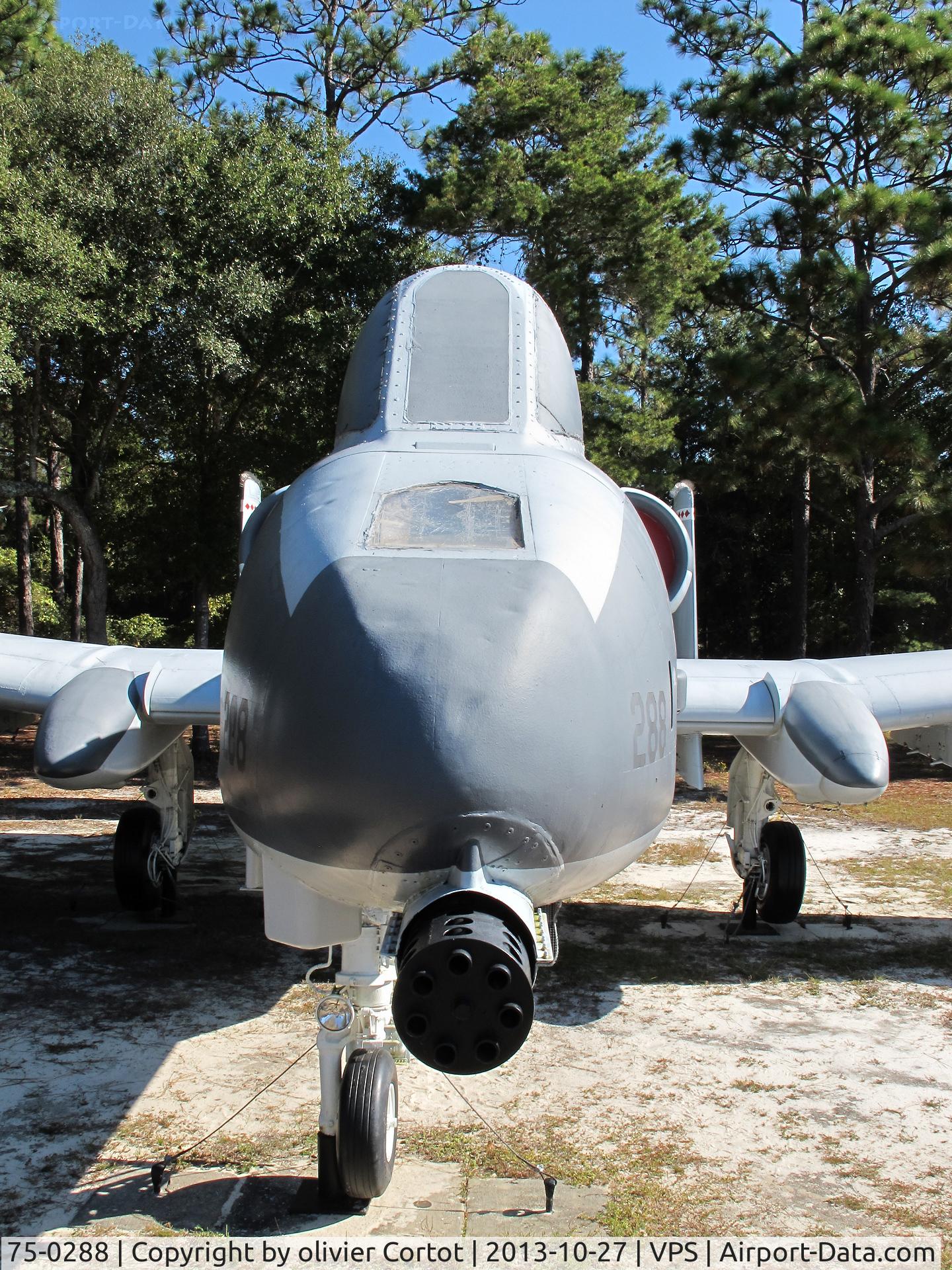75-0288, 1975 Fairchild Republic A-10A Thunderbolt II C/N A10-0037, front view