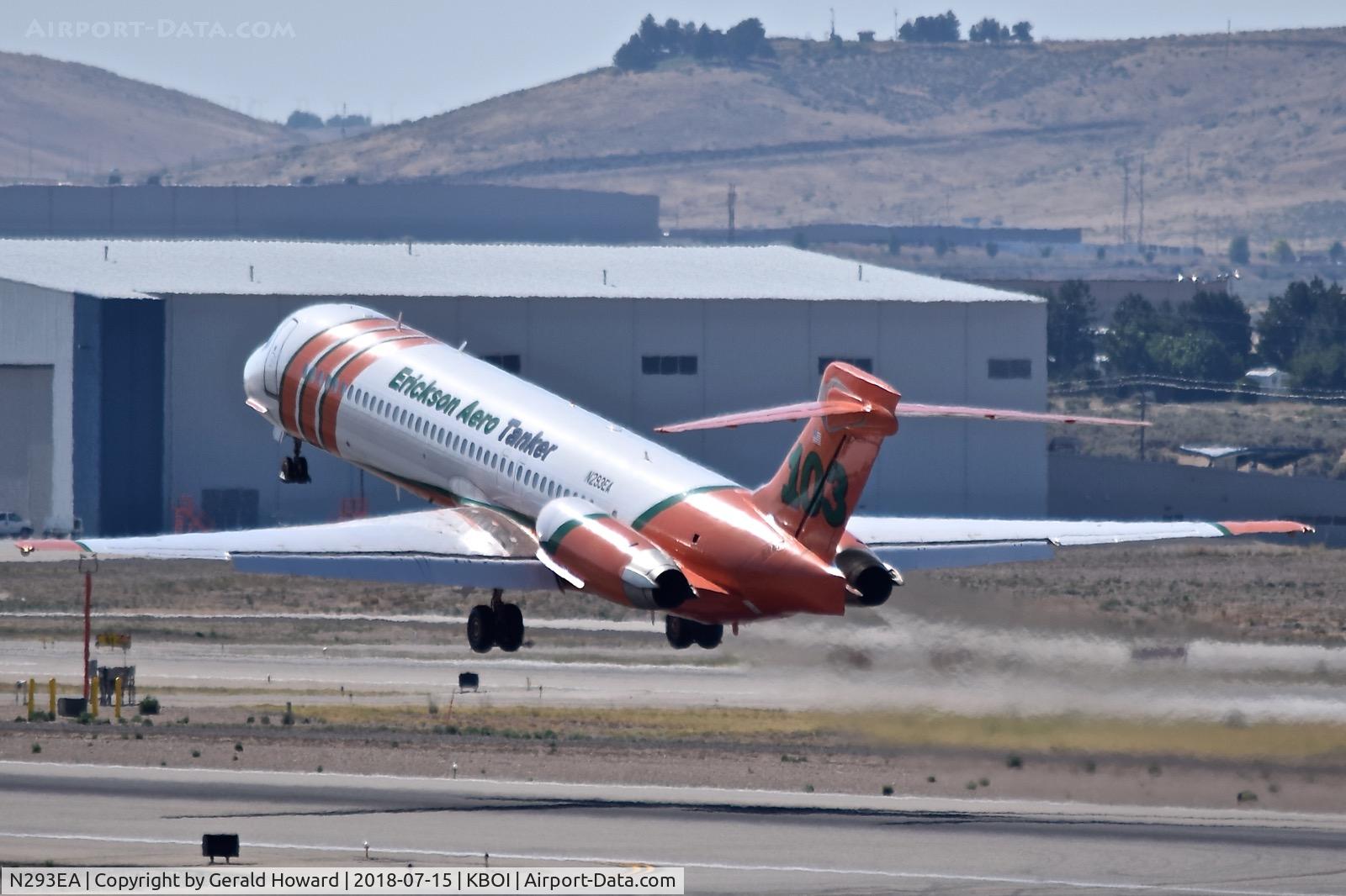N293EA, 1991 McDonnell Douglas MD-87 (DC-9-87) C/N 53209, Departing RWY 10L.