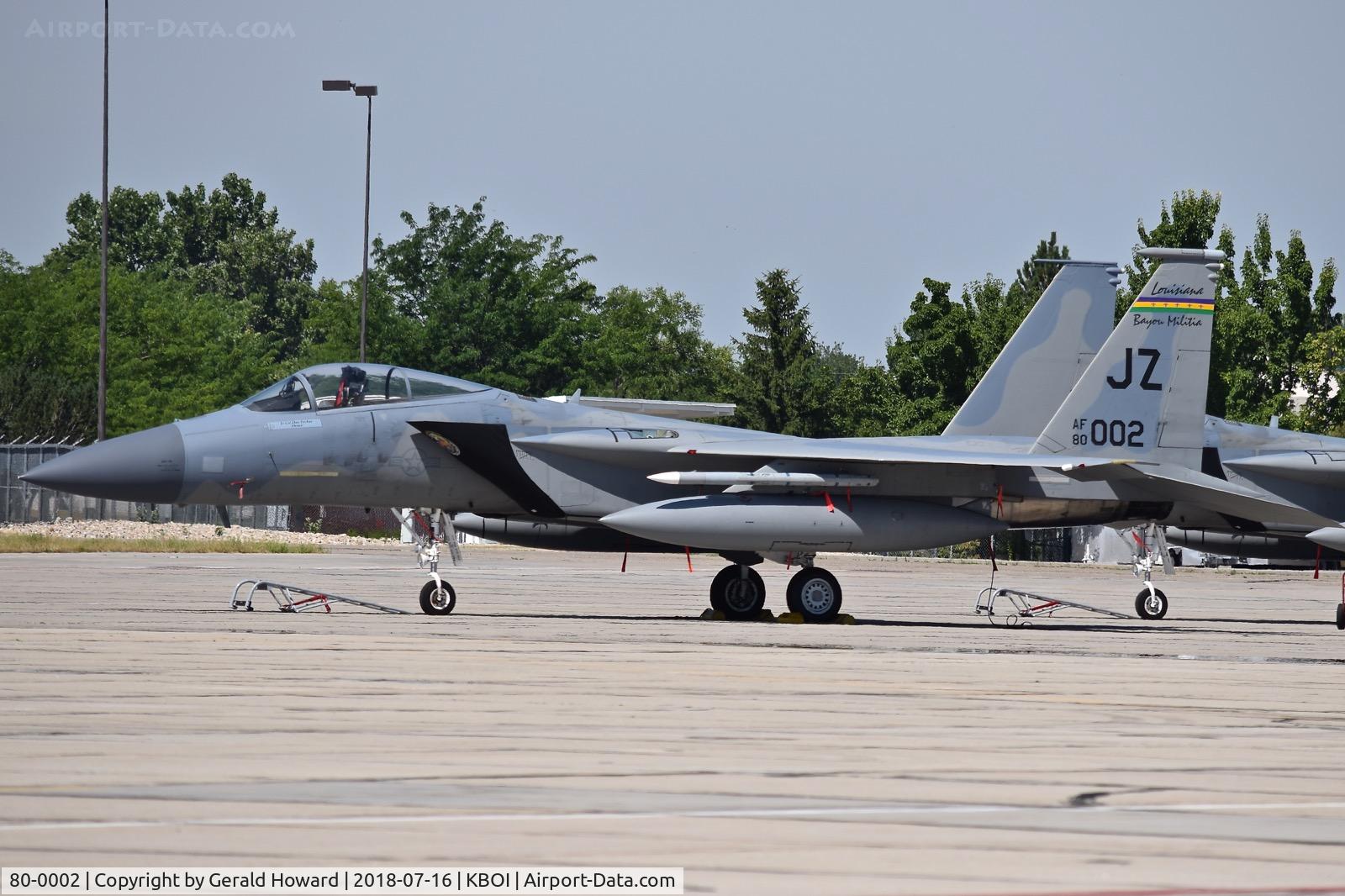 80-0002, 1980 McDonnell Douglas F-15C Eagle C/N 0635/C151, 122nd Fighter Wing 