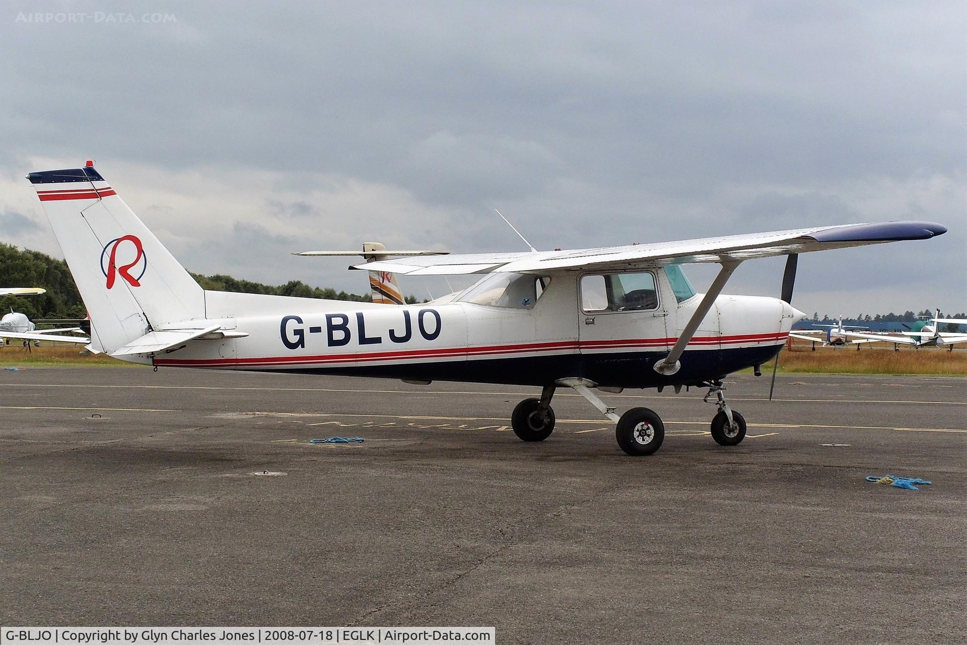 G-BLJO, 1979 Reims F152 C/N 1627, Previously OY-BNB. Operated by Redhill Aviation.