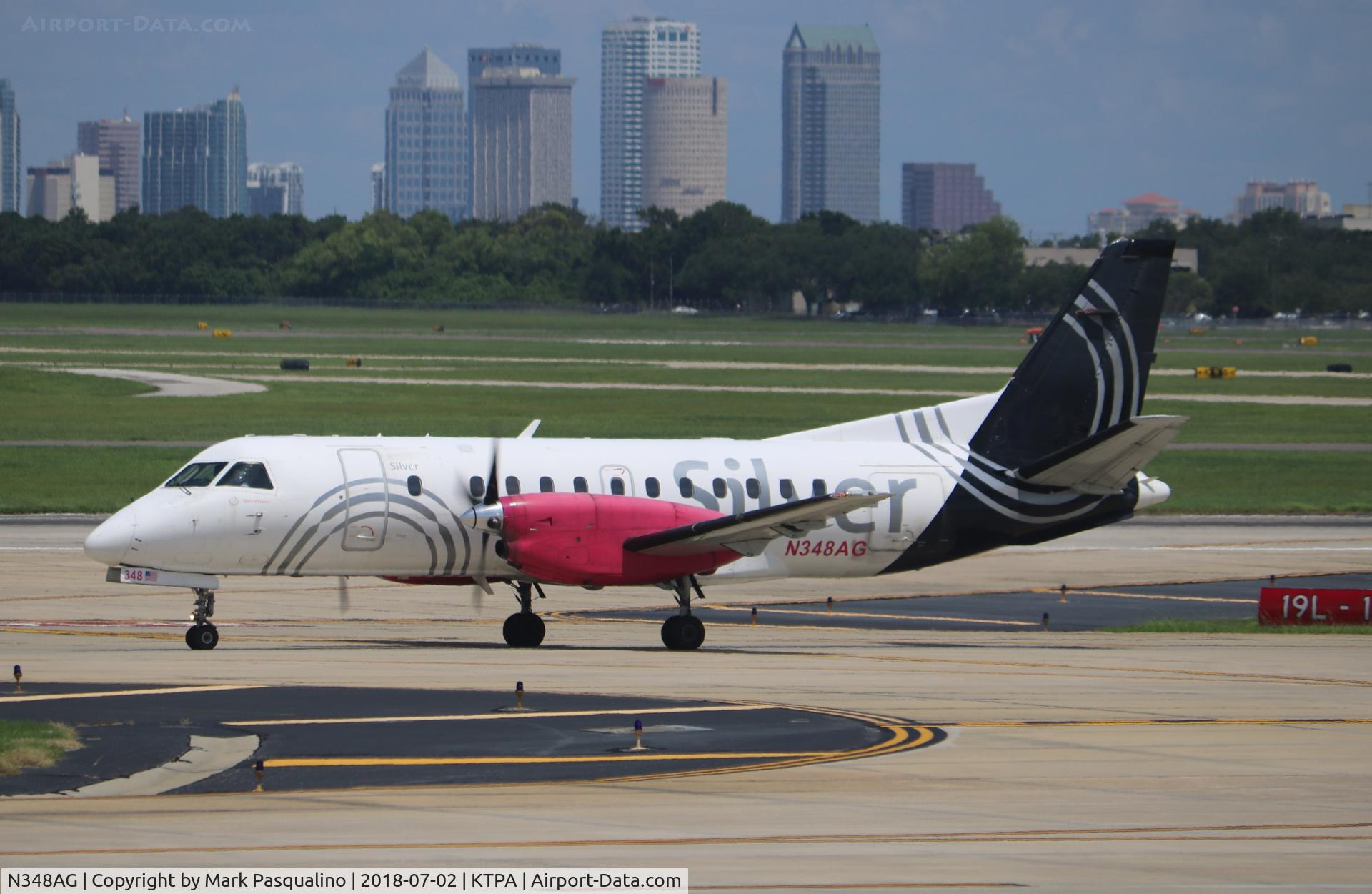 N348AG, 1998 Saab 340B C/N 340B-448, SAAB 340B