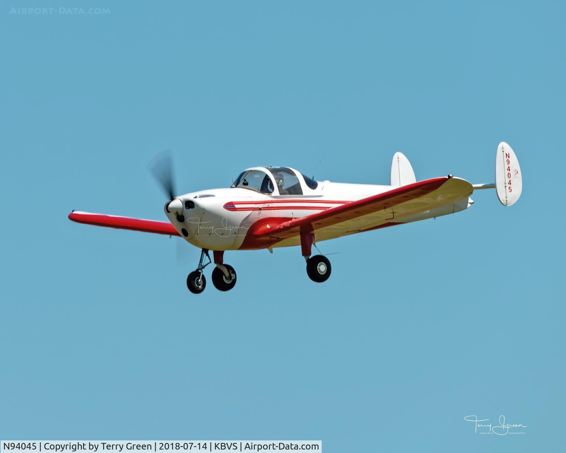 N94045, 1946 Erco 415C Ercoupe C/N 1368, KBVS