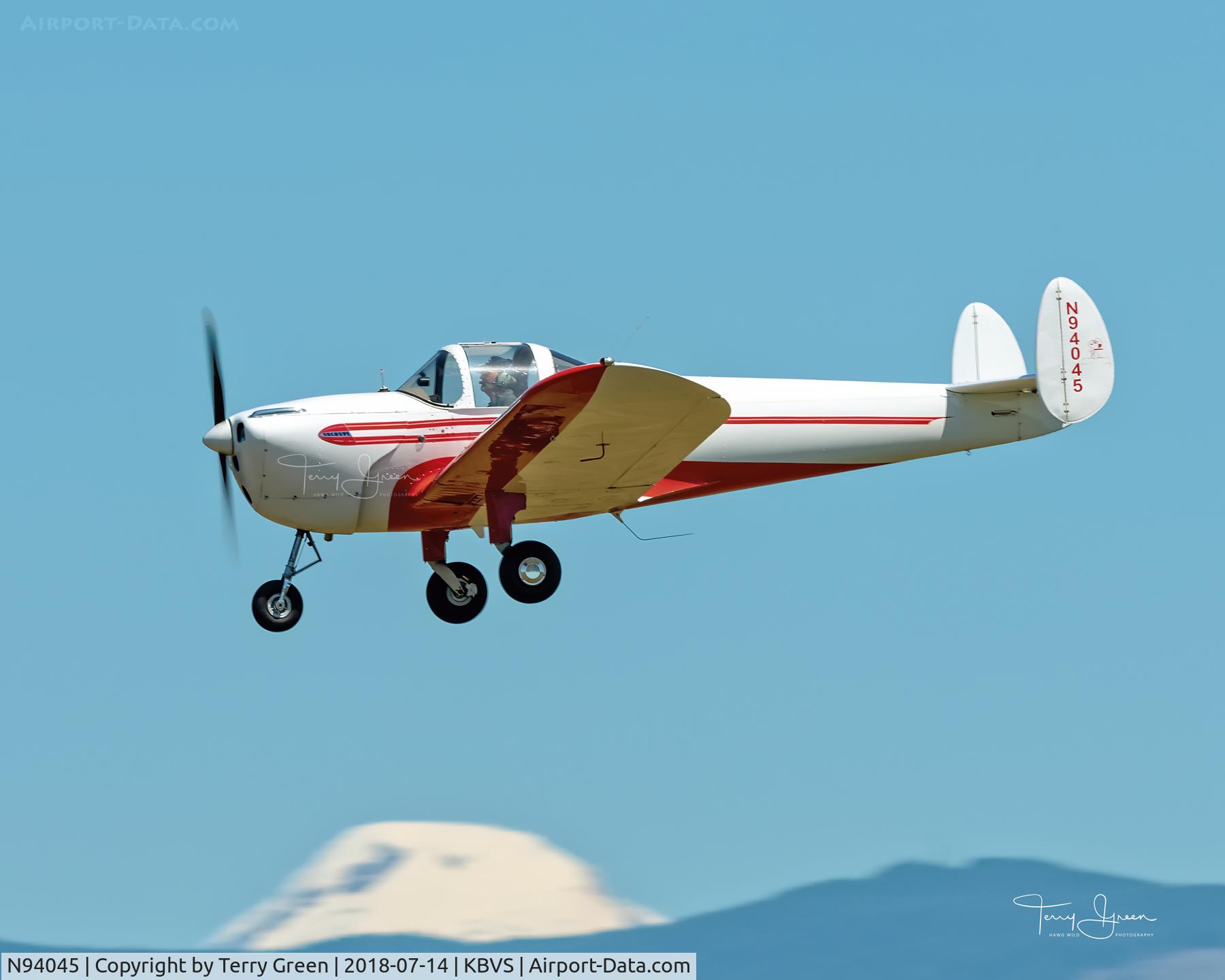 N94045, 1946 Erco 415C Ercoupe C/N 1368, KBVS