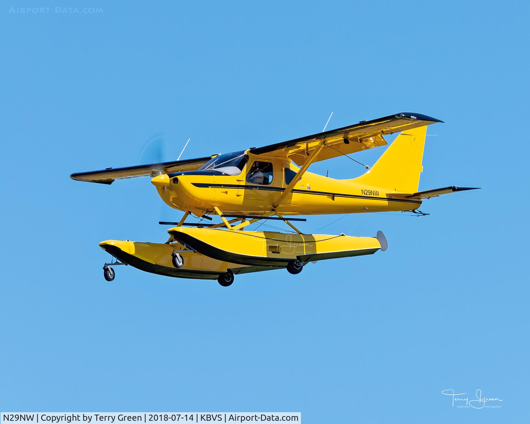 N29NW, Glasair GS-2 Sportsman C/N 7333, KBVS